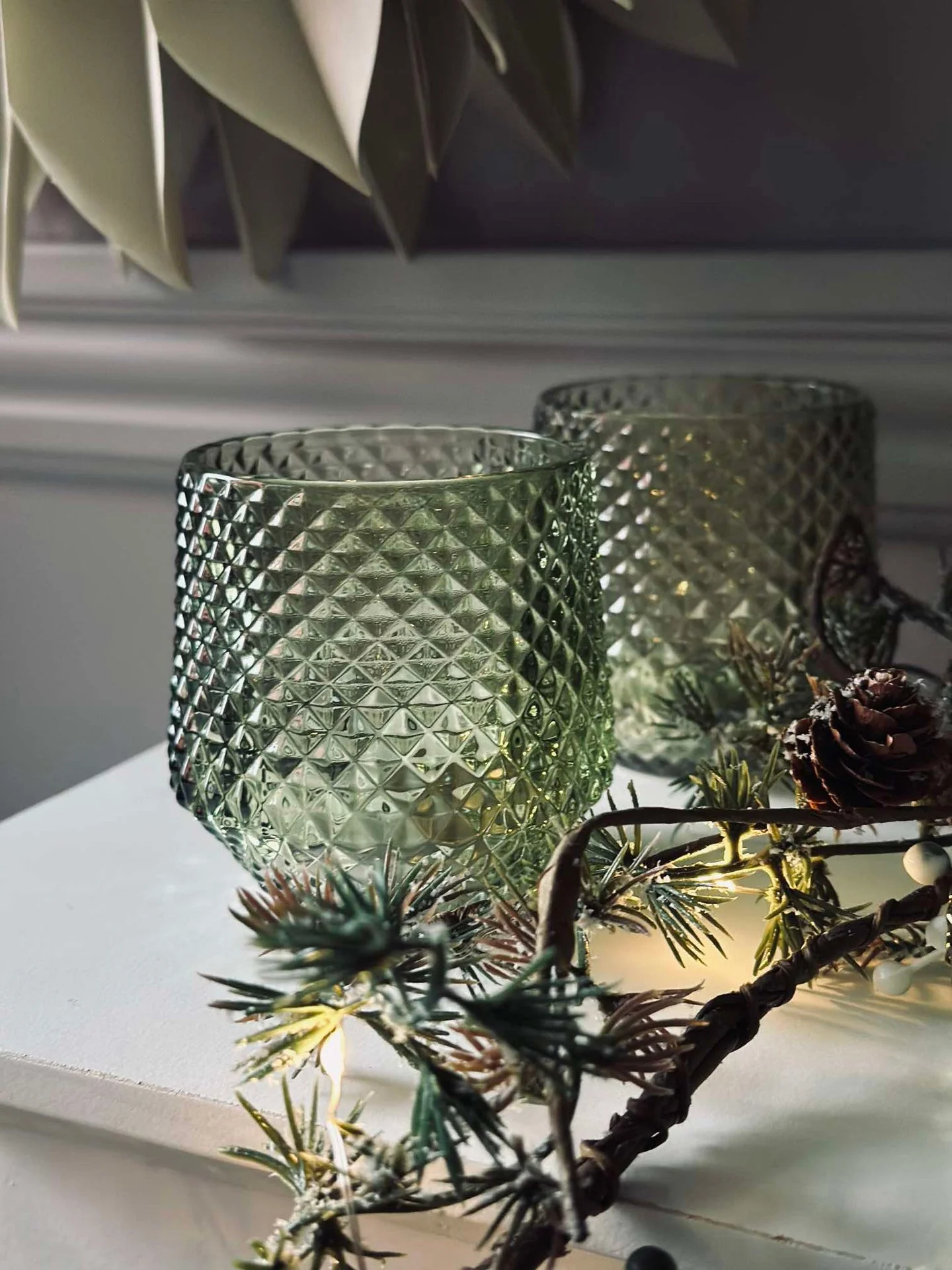 Lysestaker i glass Grønn - Sett med 3 stk. - Image 7