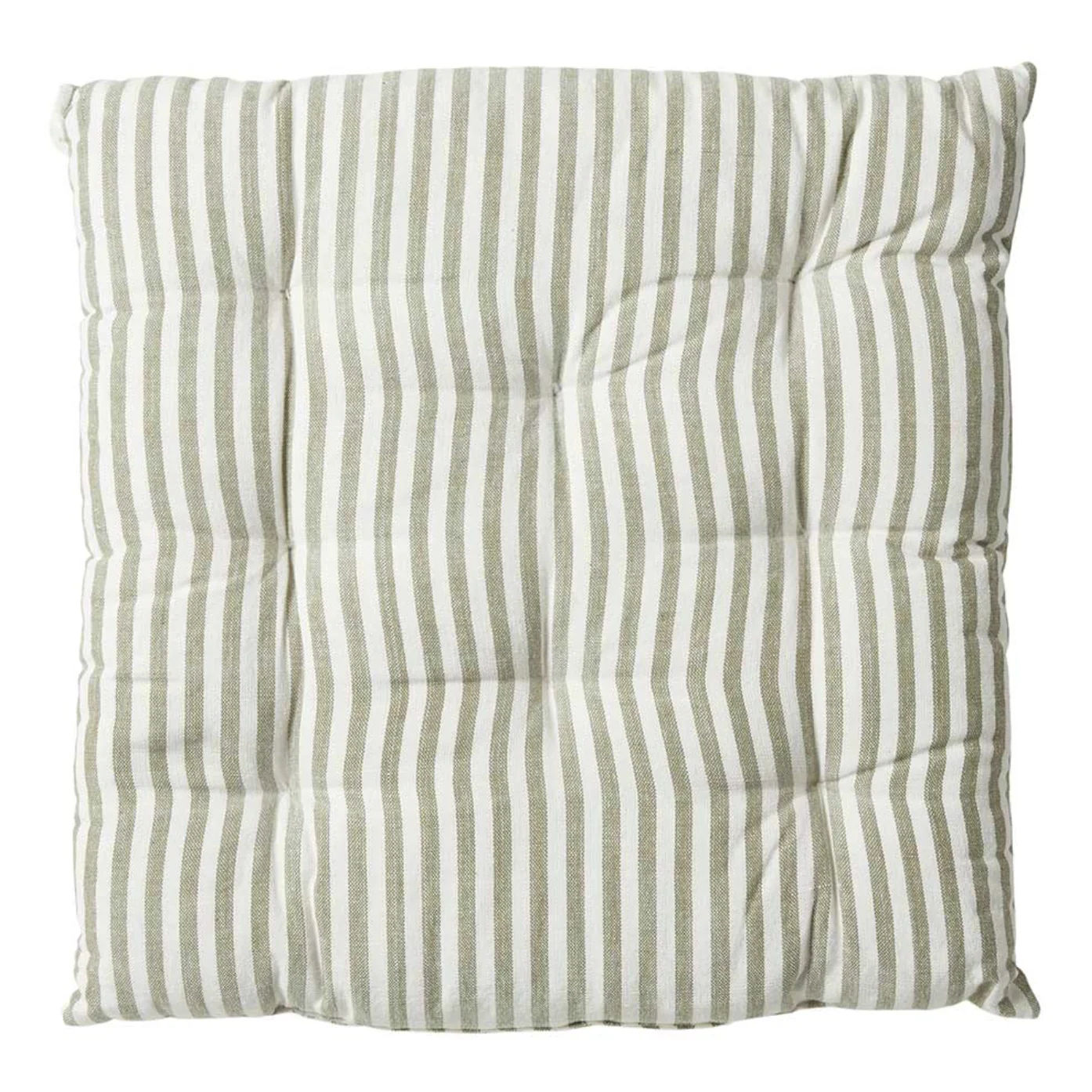 Futon hagepute – Stripete salviegrønn 40×40 - Image 3