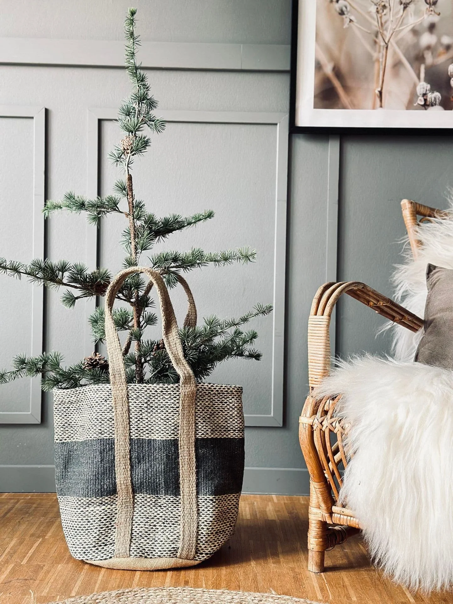 Shopper i kraftig Jute - Natur - Image 7
