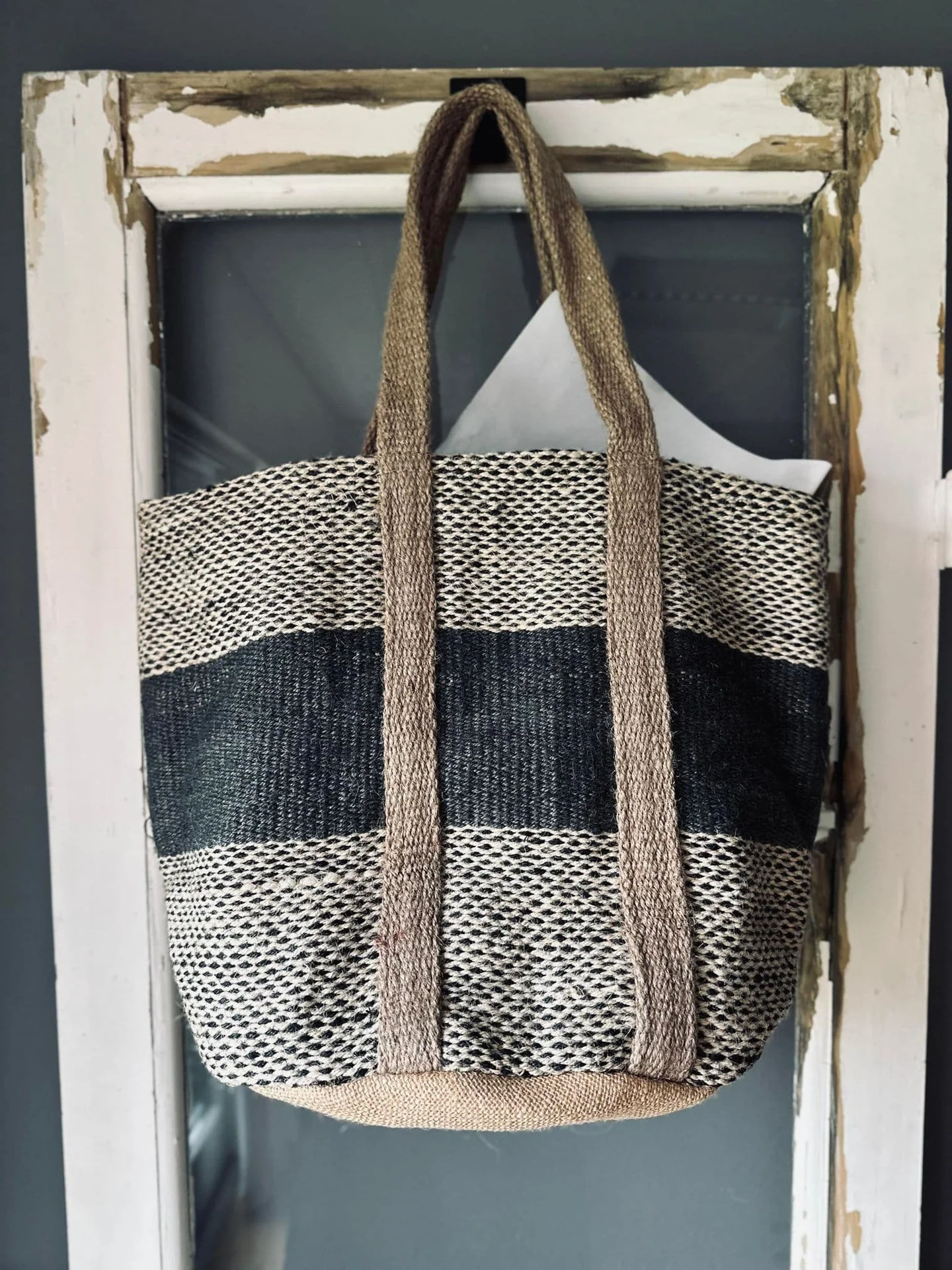 Shopper i kraftig Jute - Natur - Image 8