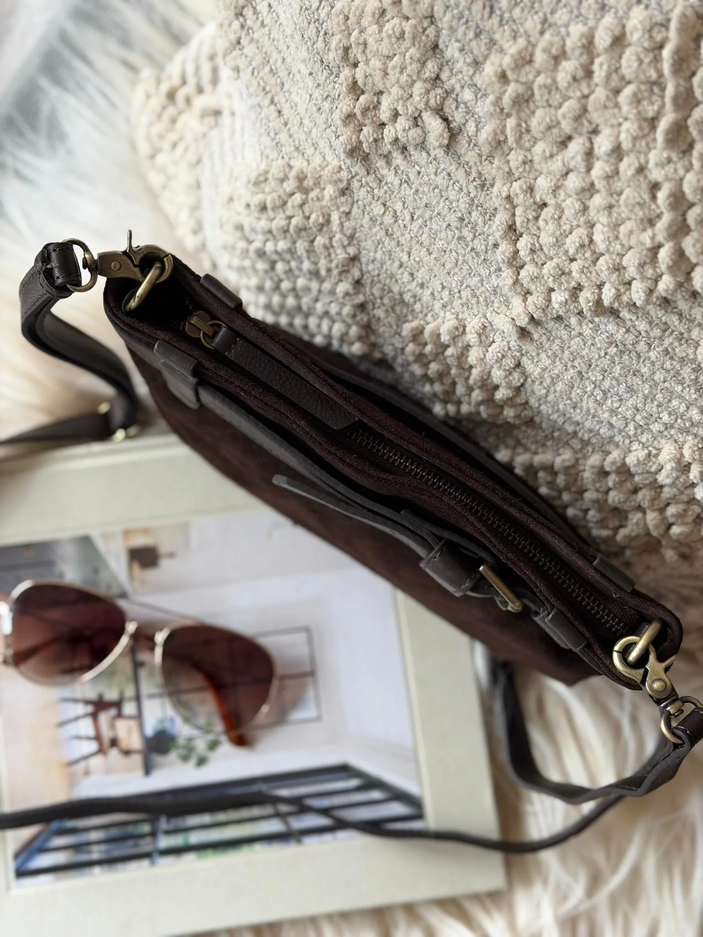Clutch ruskinn - Chocolate - Image 3