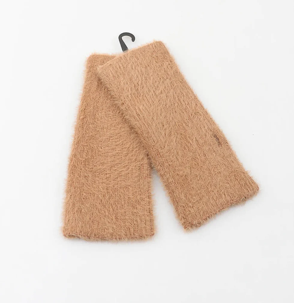 Hansker - Beige plysj - Image 3