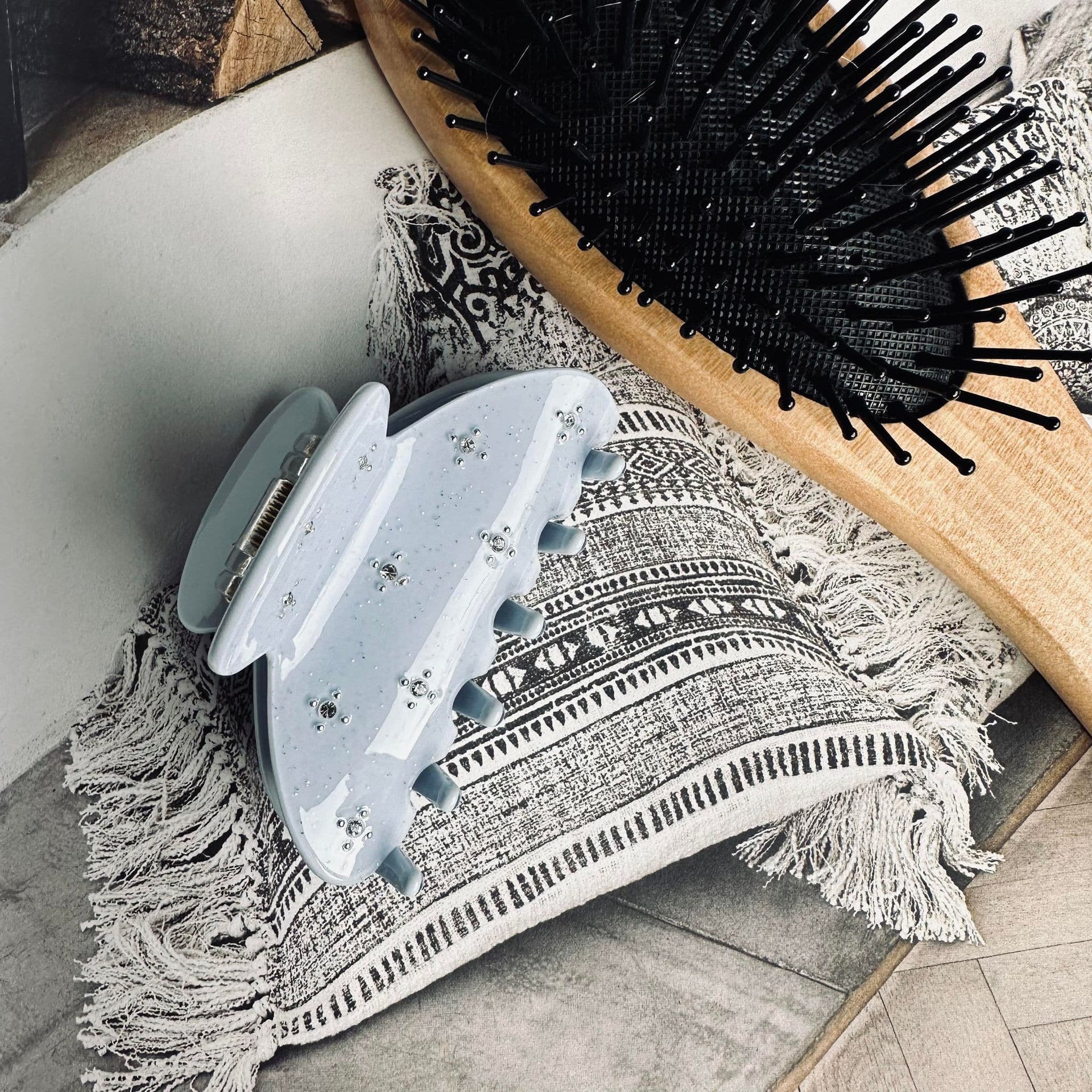 Hårklemme Deluxe Cambrige Blue