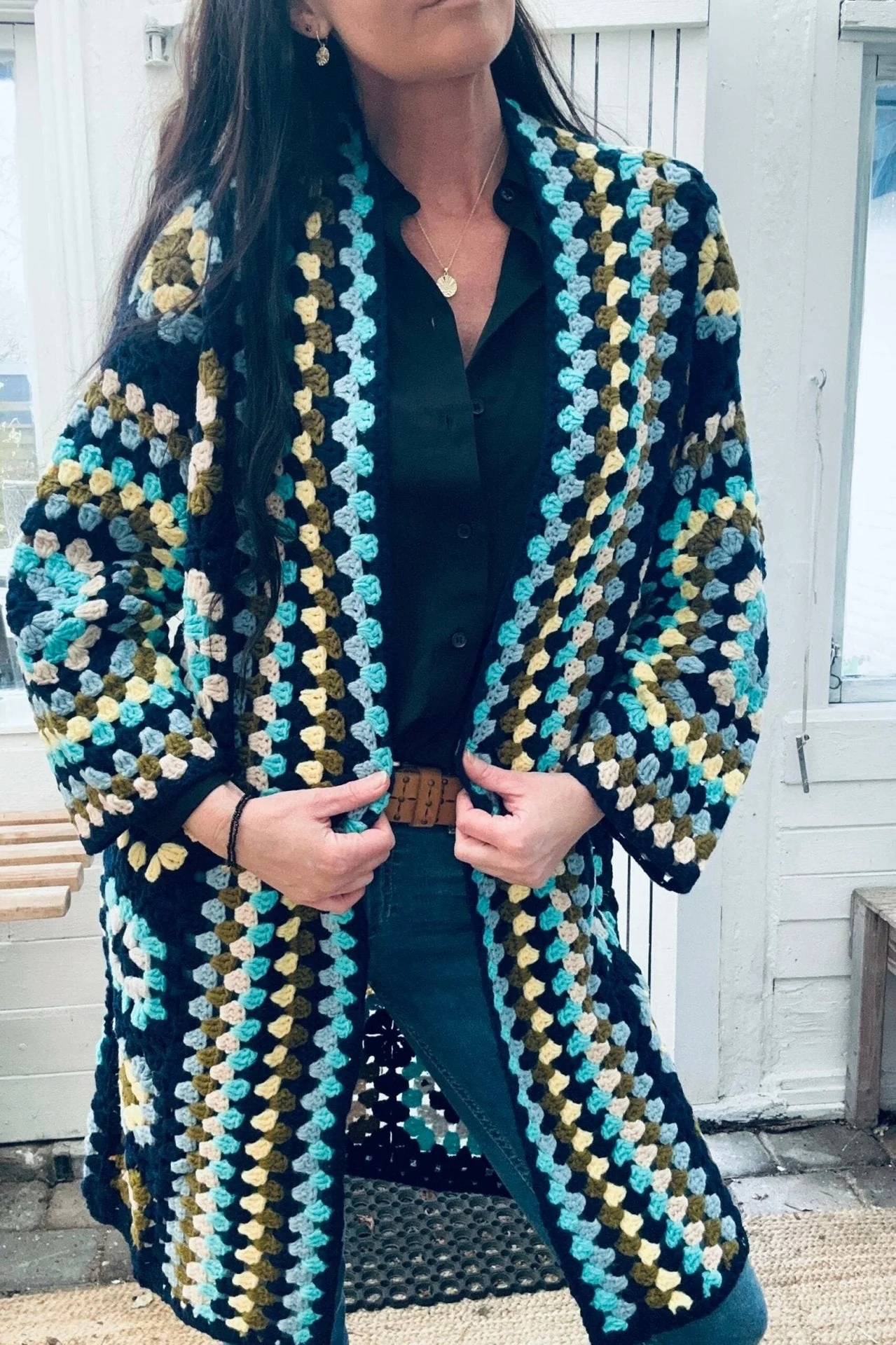 Cardigan heklet – Håndlaget - Image 2