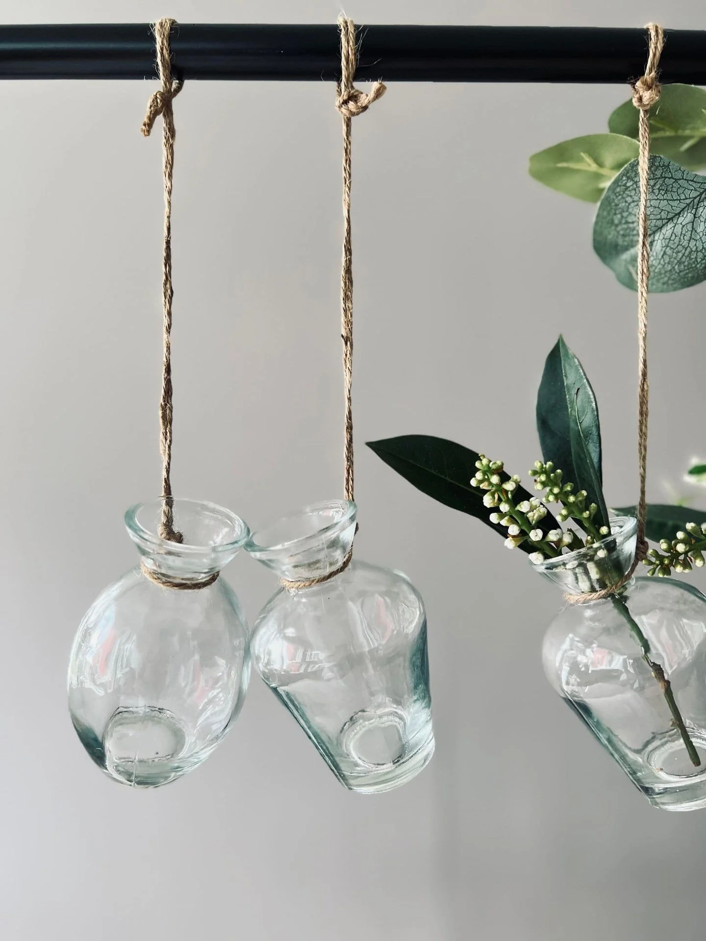 Vase med oppheng - Klart glass - Image 4