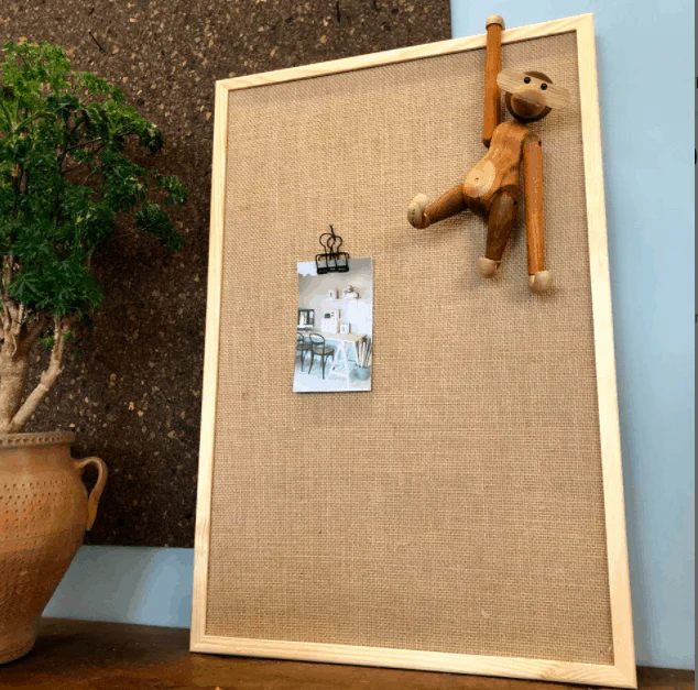 Hessian oppslagstavle 60 x 40 cm - Natur - Image 2