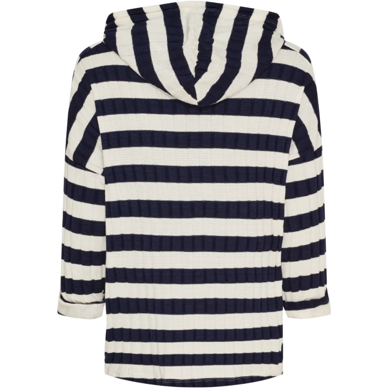 Bluse med hette - Navy - Image 3