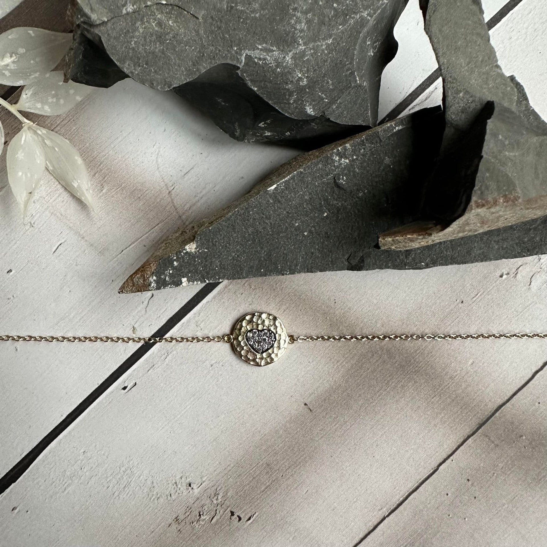 Armbånd hjerte - Forgylt - Image 3