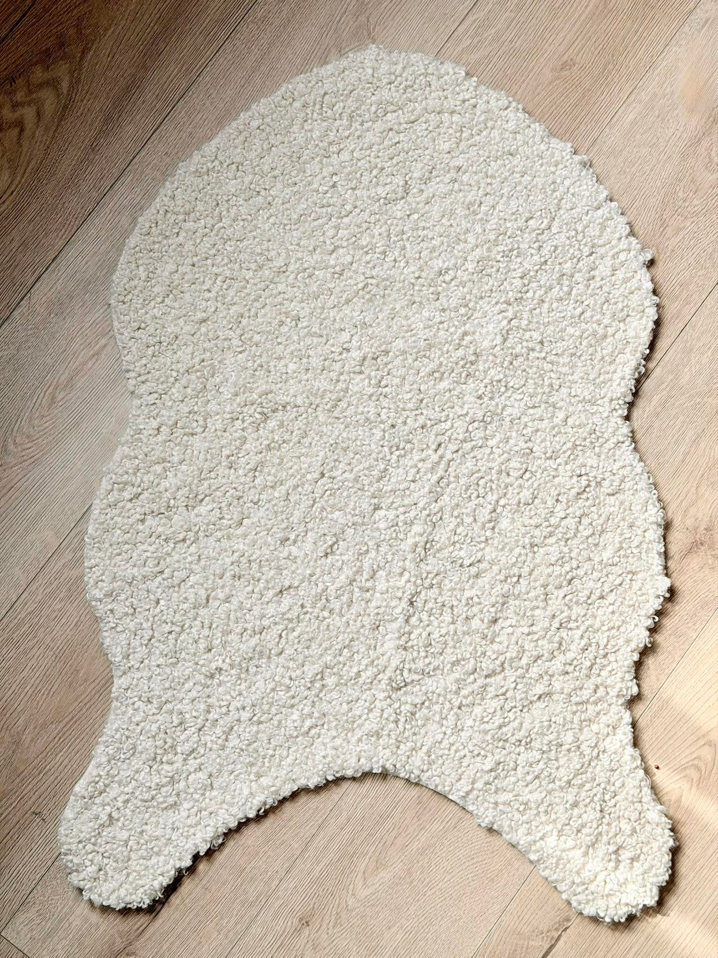 Imitert lammeskinn - Hvit krøl - Image 4