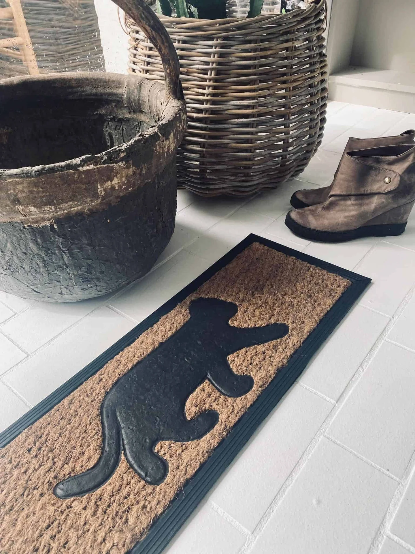 Dørmatte med katt -25x75cm