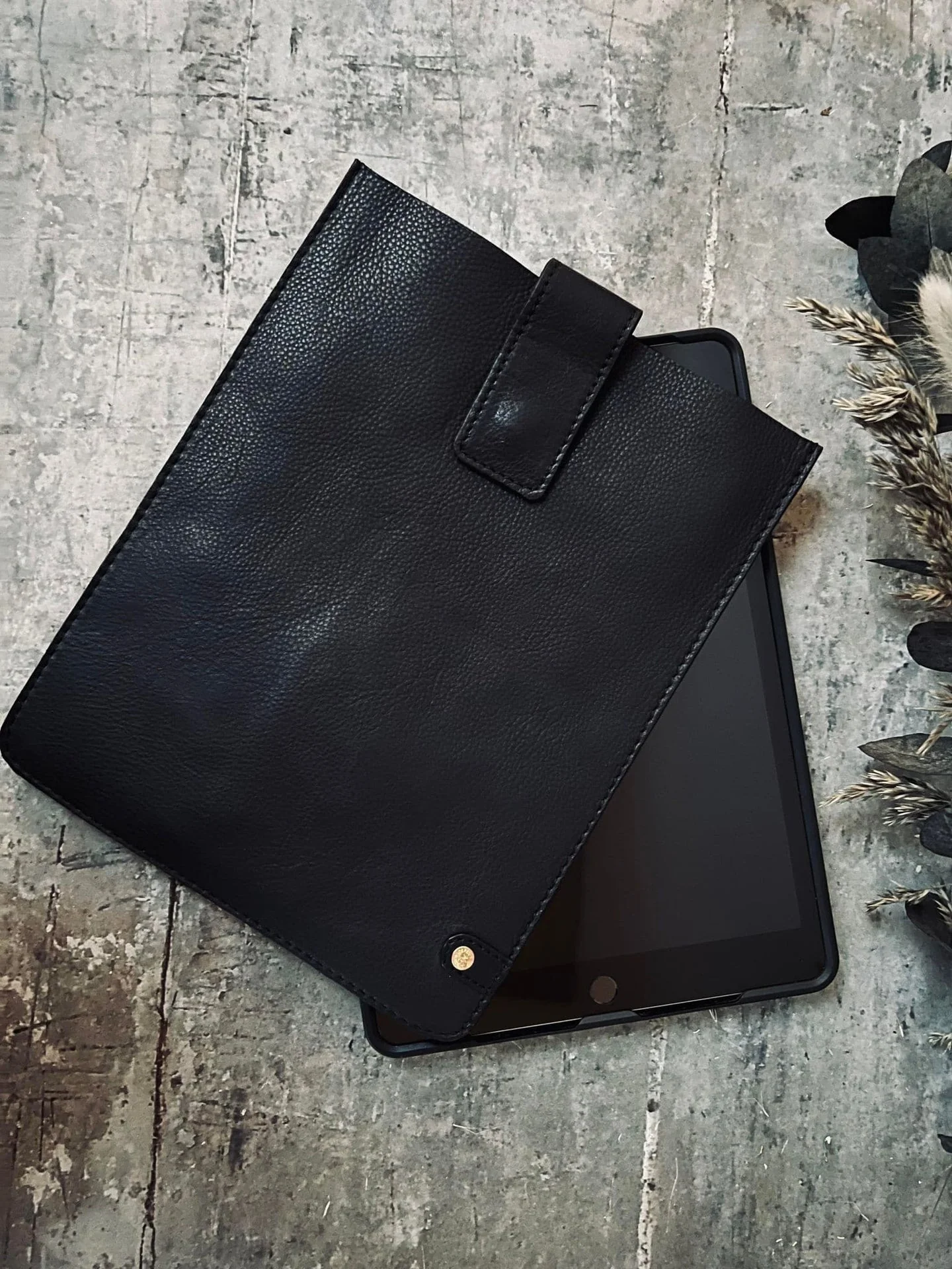 iPad-etui i mykt og lekkert skinn