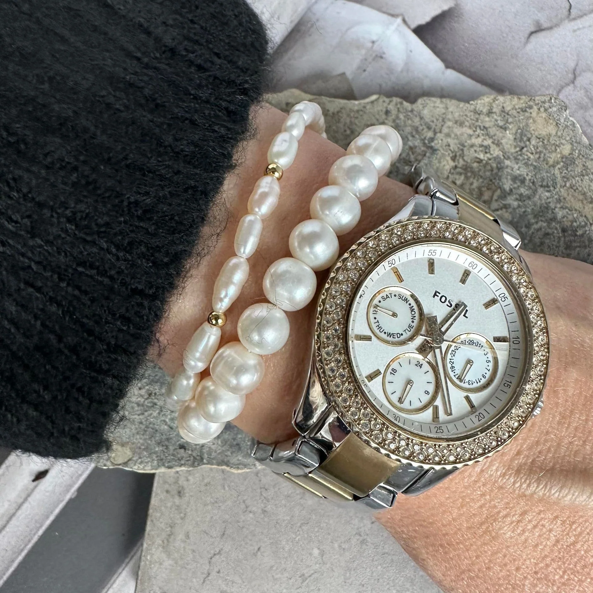 Armbånd Isla - Sett med 2 armbånd 18K forgylt - Image 2