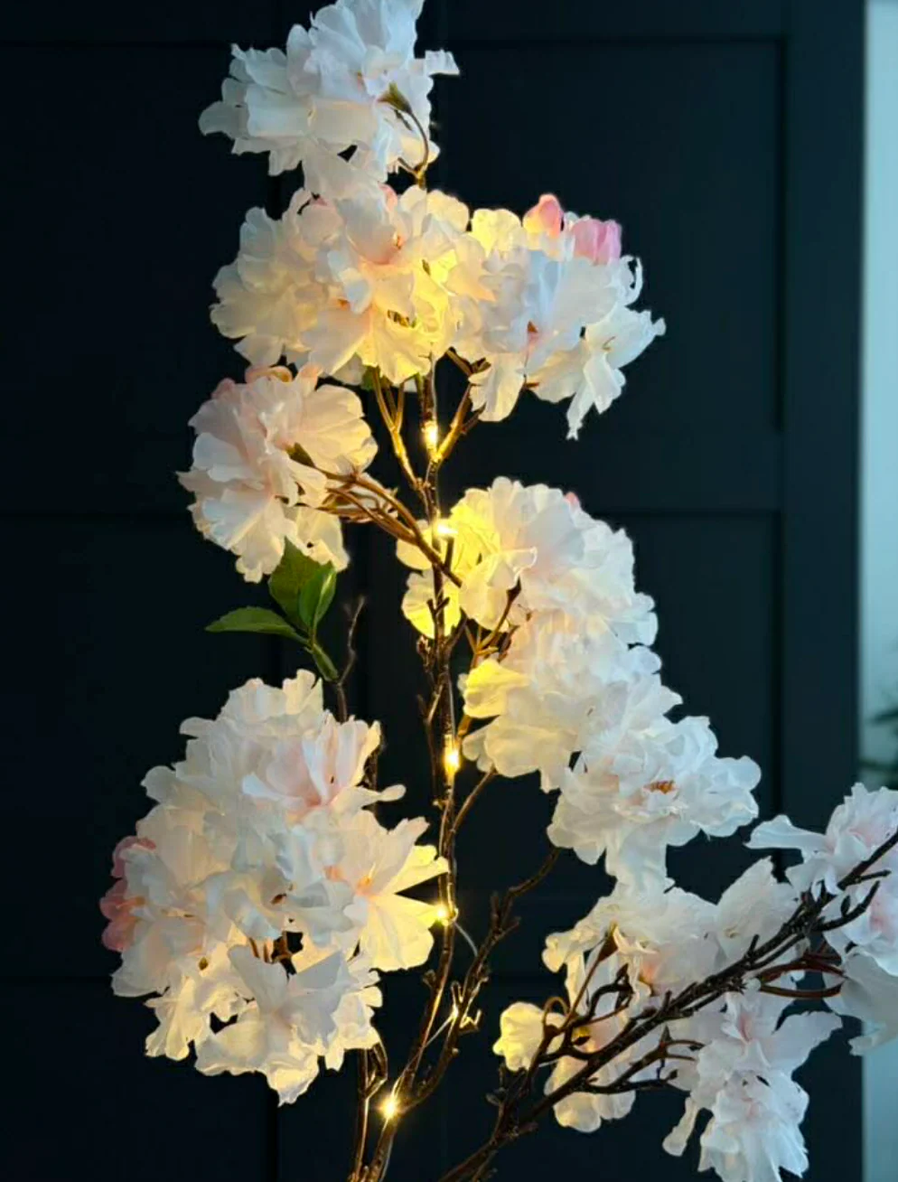 Japansk kirsebærgren med lys - Rosa - Image 6