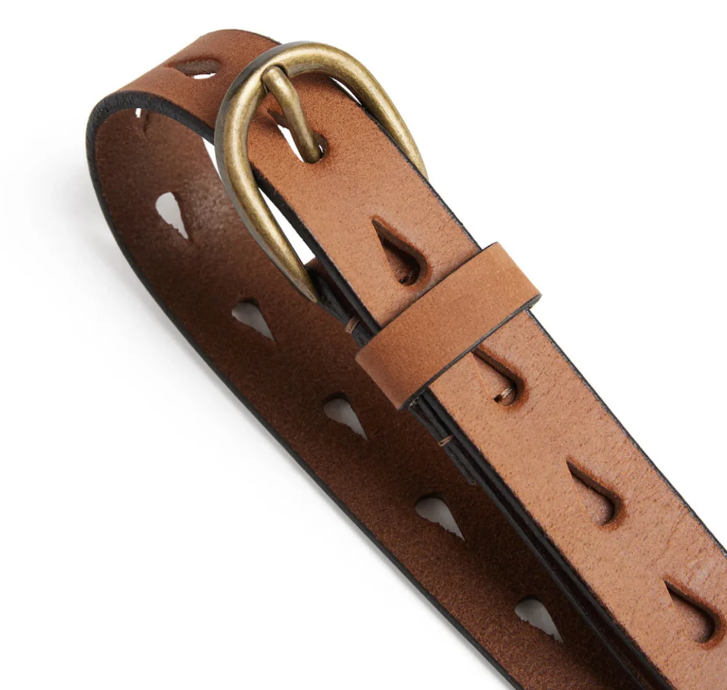 Jeans belte - Cognac - Image 5