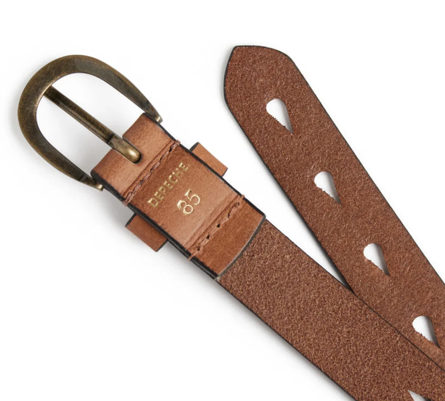 Jeans belte - Cognac - Image 7