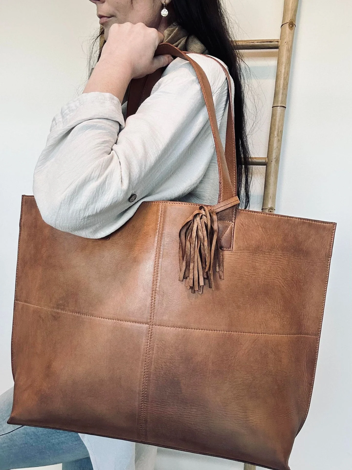 Shopper Jessie cognac - Image 3