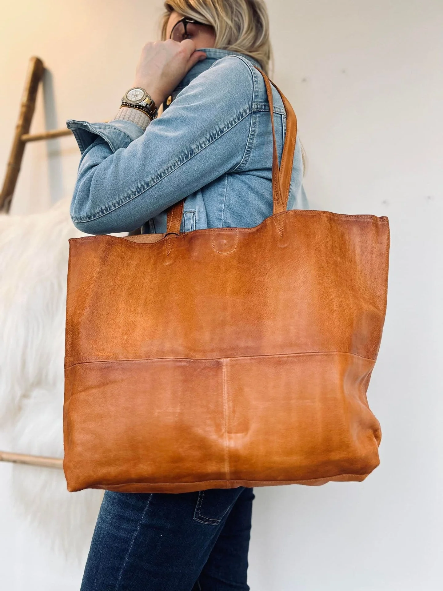 Shopper - JUDITH Cognac - Image 3