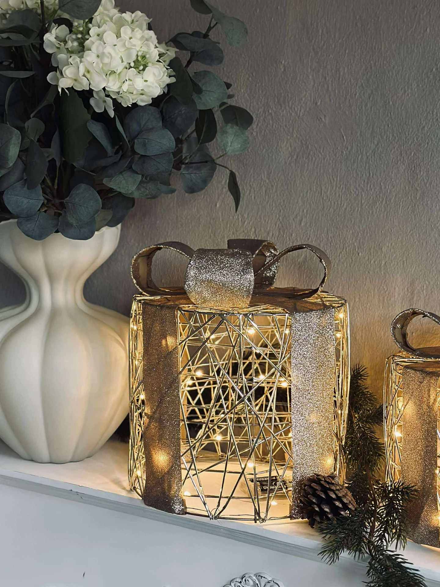 Julegaver med LED-lys - 3 stk. - Image 2