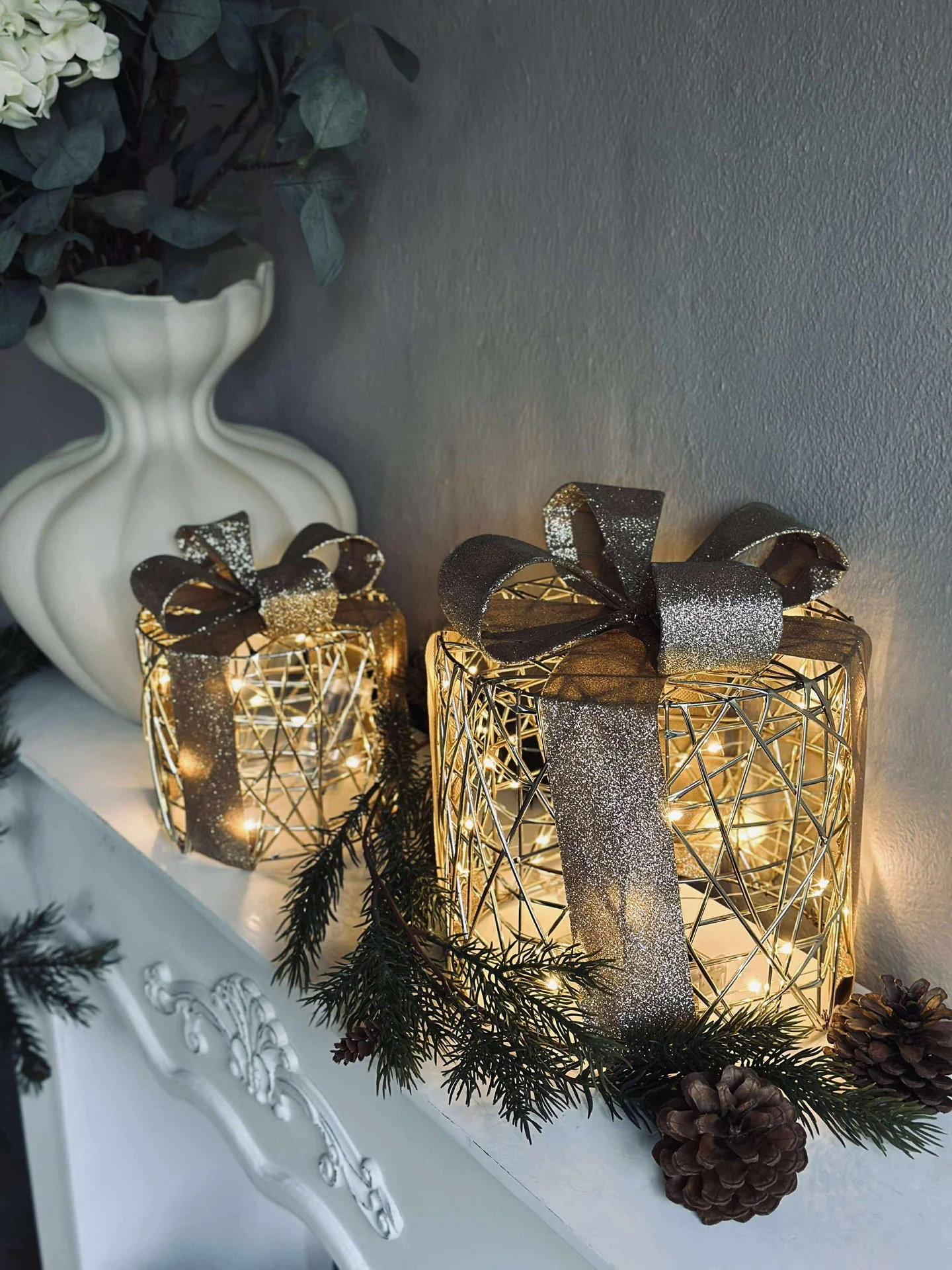Julegaver med LED-lys - 3 stk. - Image 3