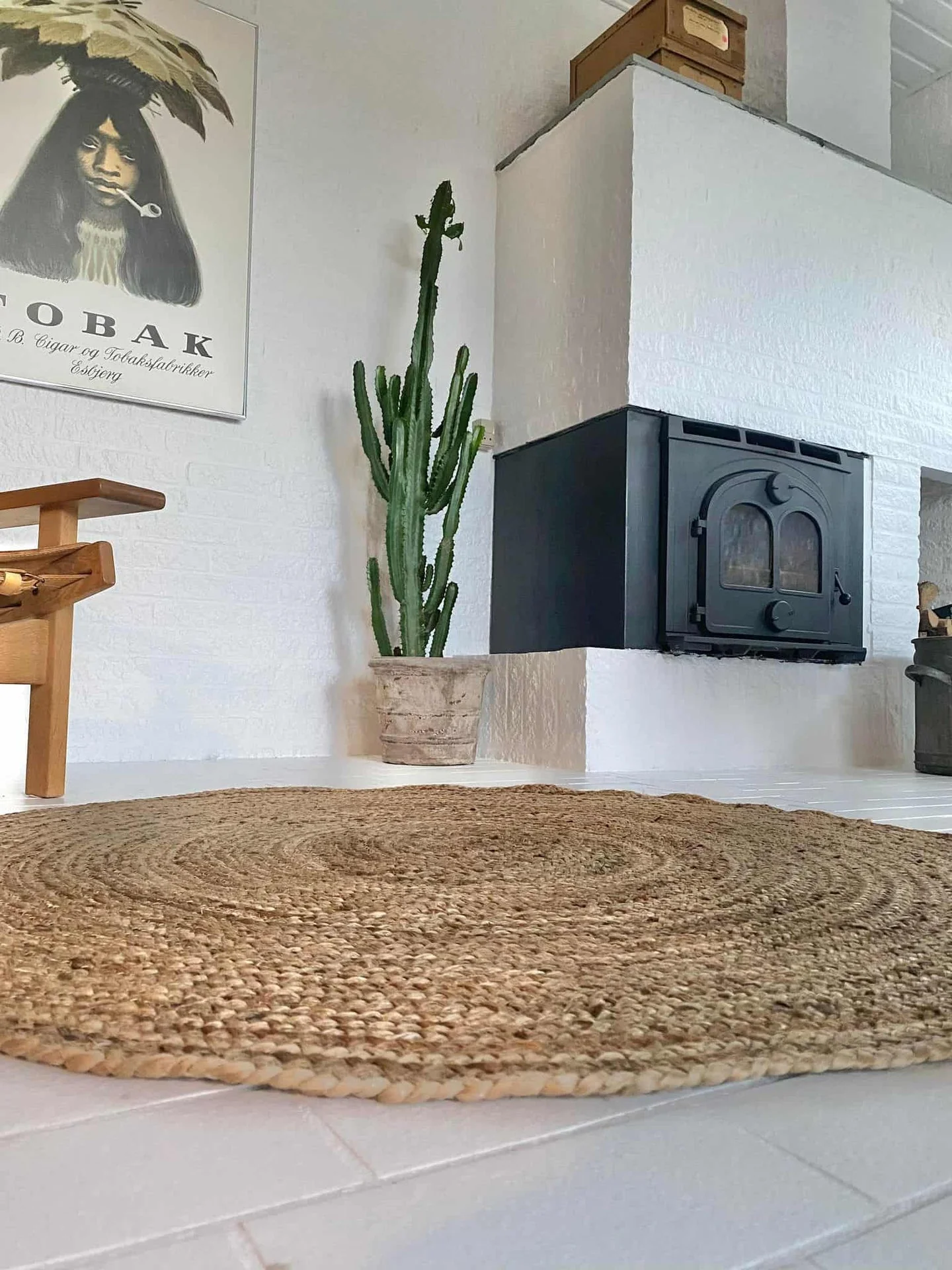 Jute gulvteppe Ø150 cm - Image 2