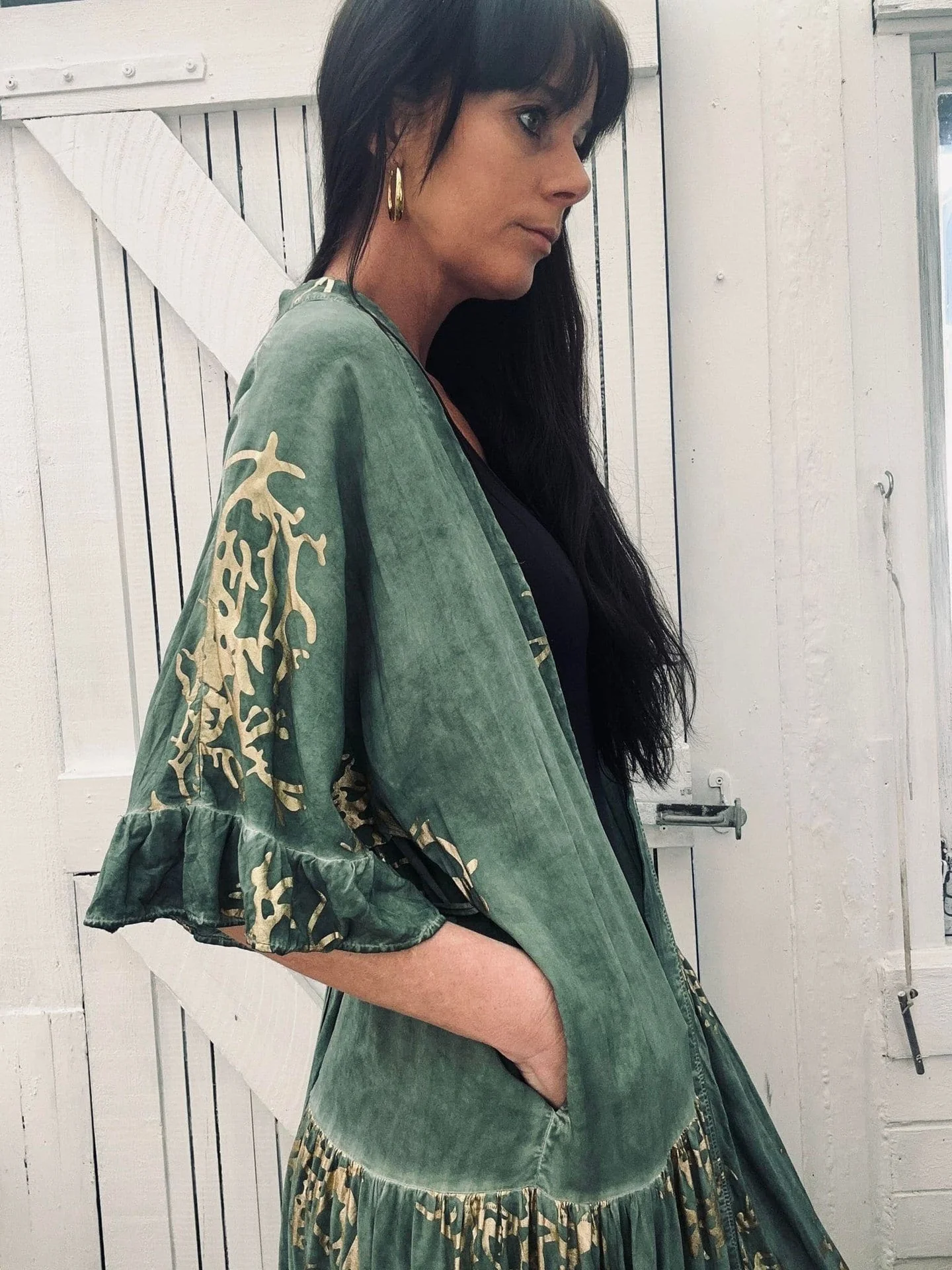 Kimono – Green / Gold - Image 7