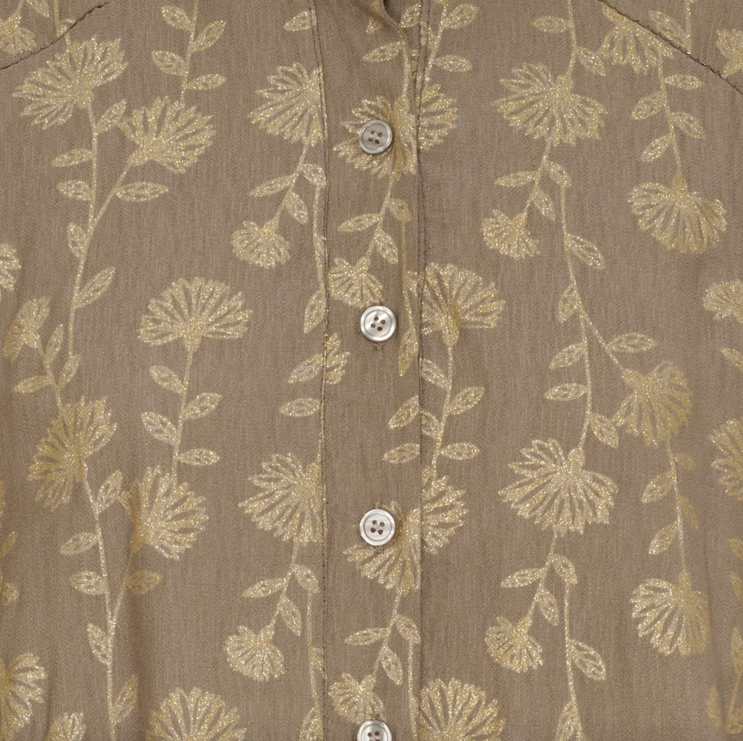 Kjole med gullprint - Image 6
