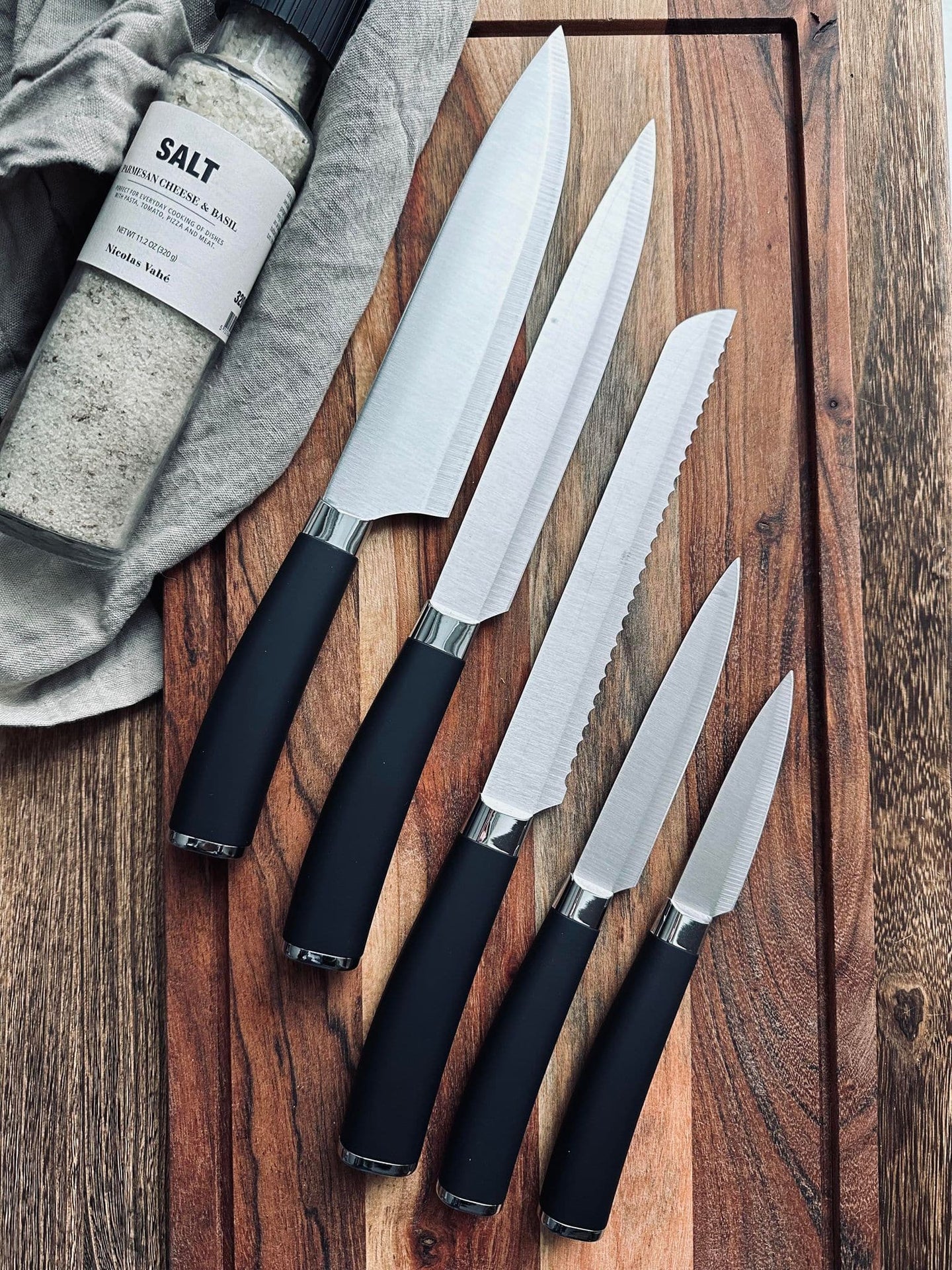 Knivblokk med 5 kniver - Image 4