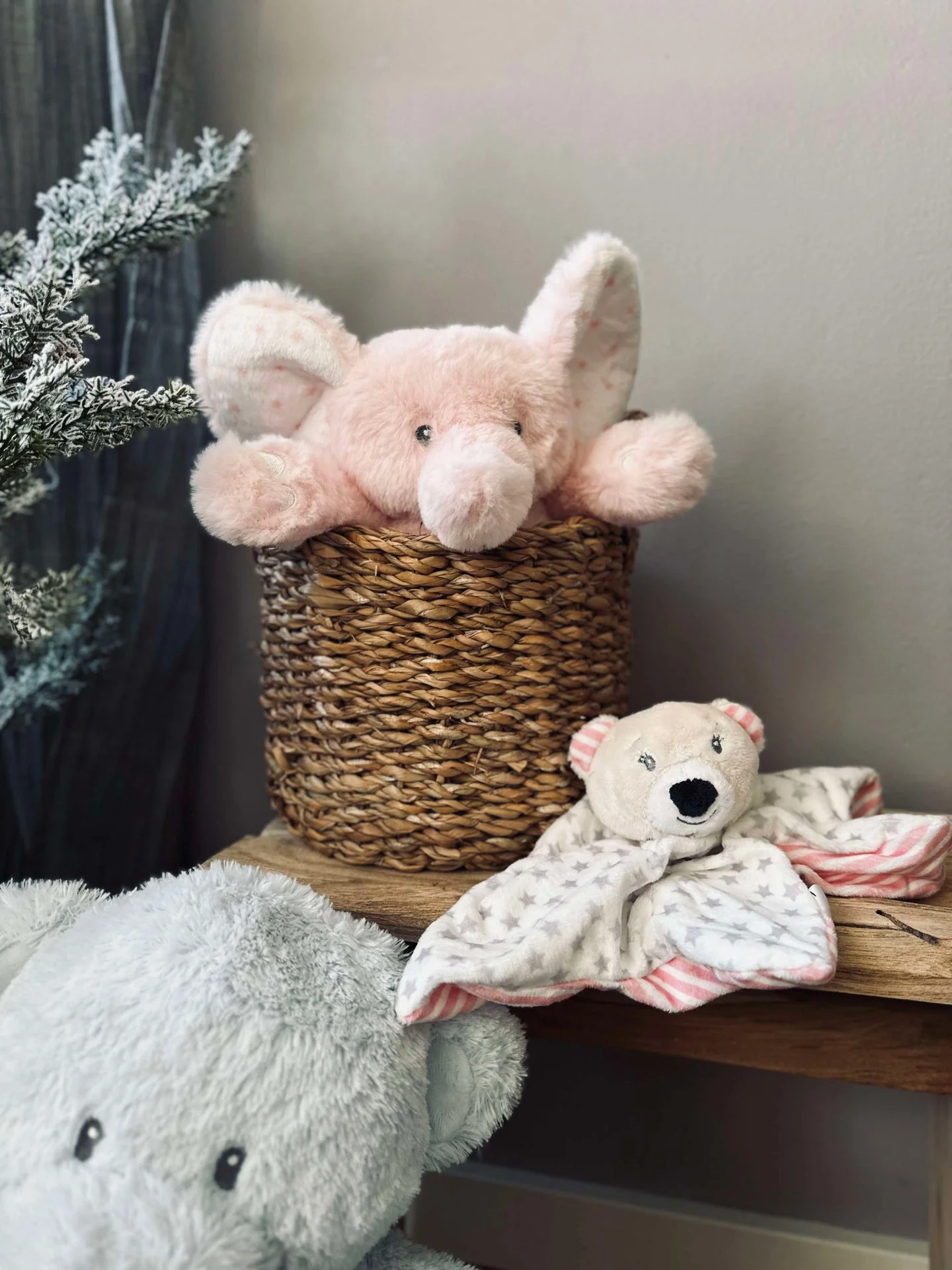Bamse Elefant 25cm - Lyserosa - Image 4