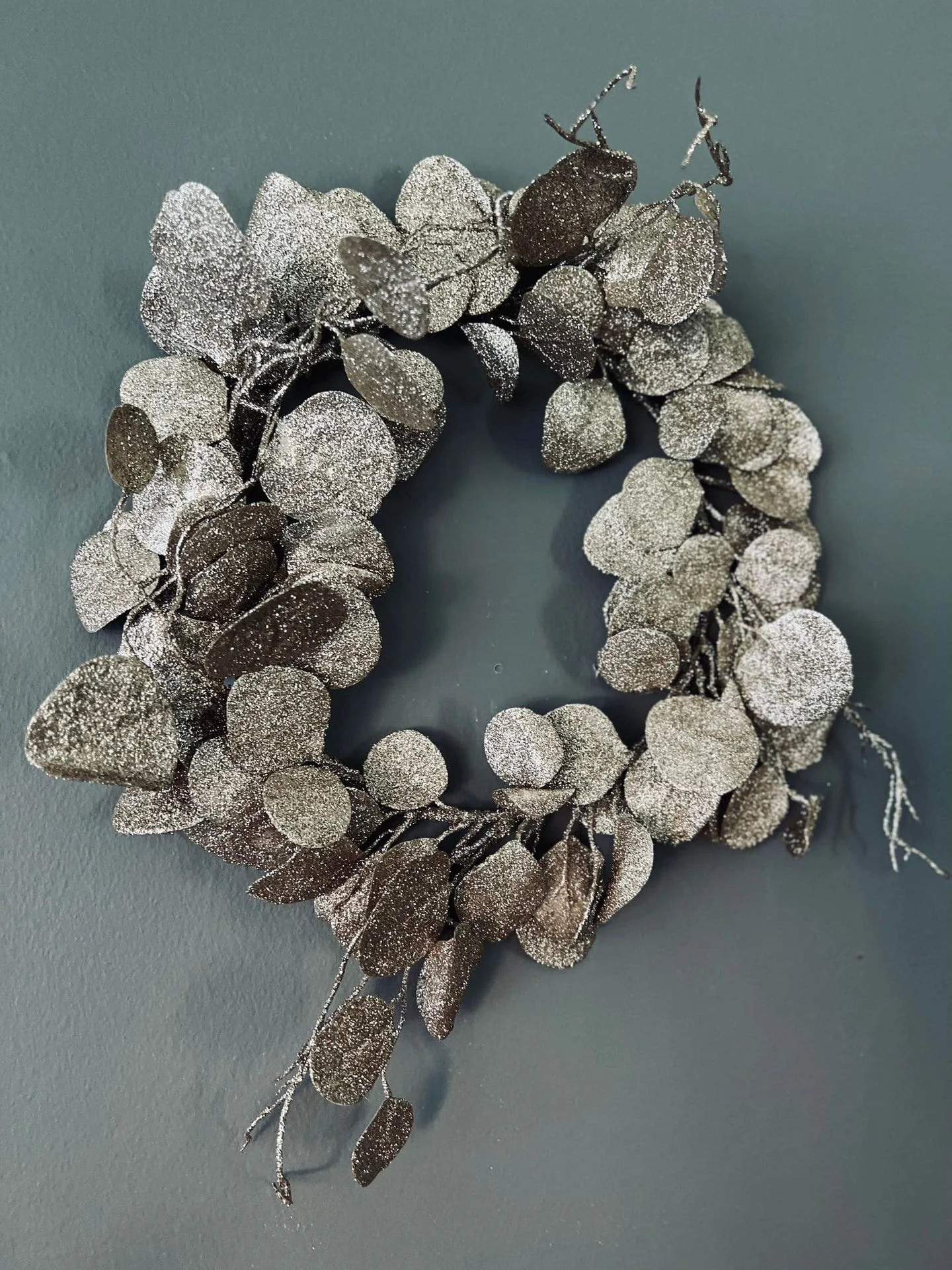 Krans med glitter - Lys - Image 6