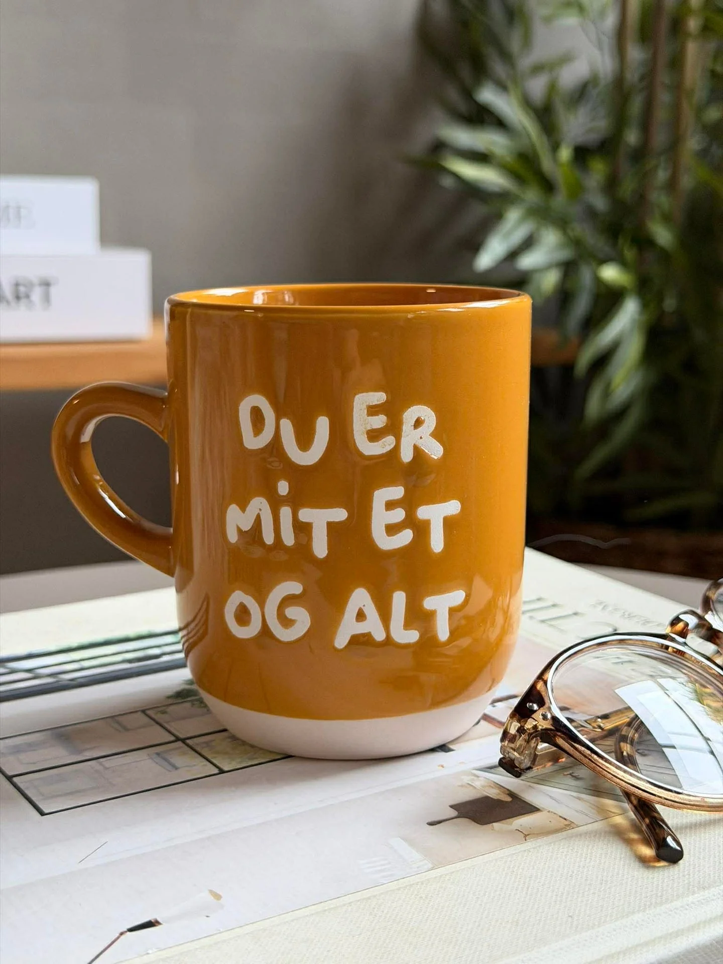Krus DU ER MITT ET OG ALT - Gul - Image 4