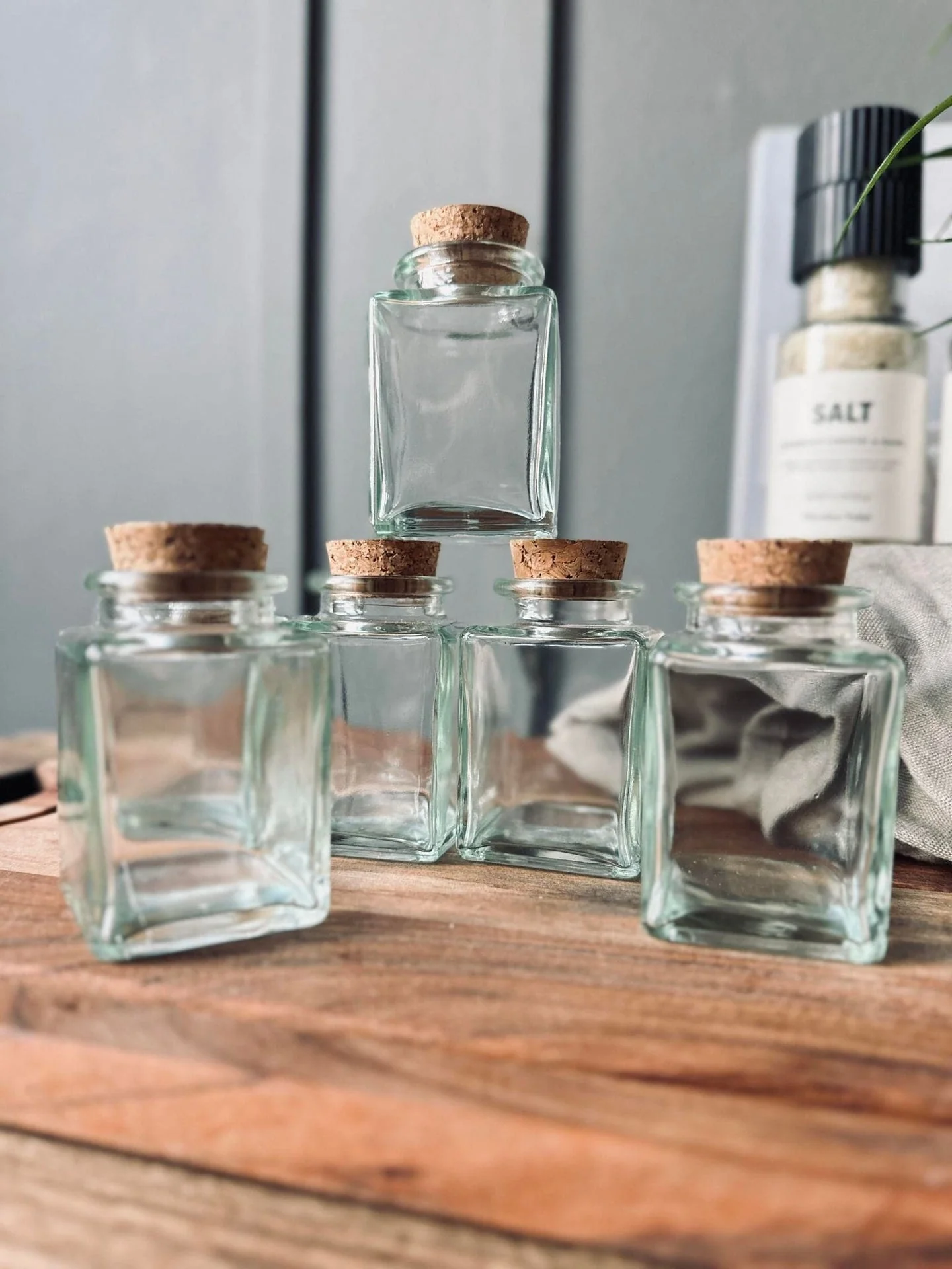 Krydderglass m. kork 80 ml – pakke med 6 stk - Image 2