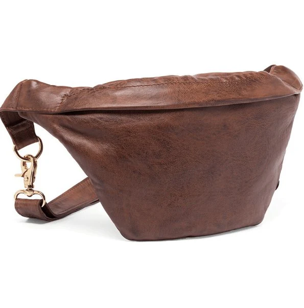 Cool Buffy Bumbag i smørbløtt lær - Brandy - Image 2