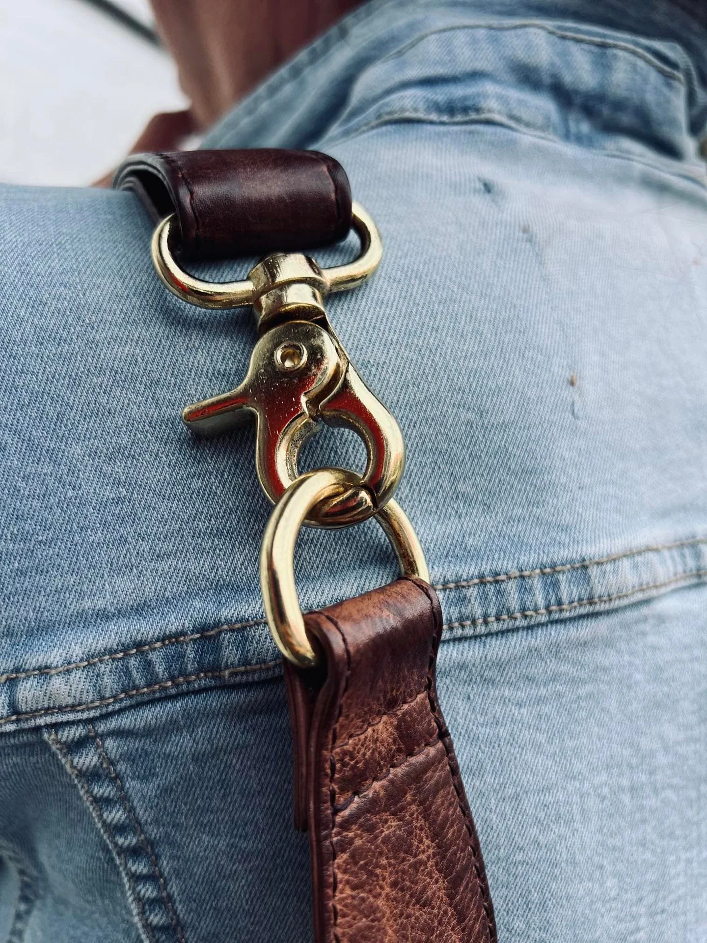 Cool Buffy Bumbag i smørbløtt lær - Brandy - Image 5