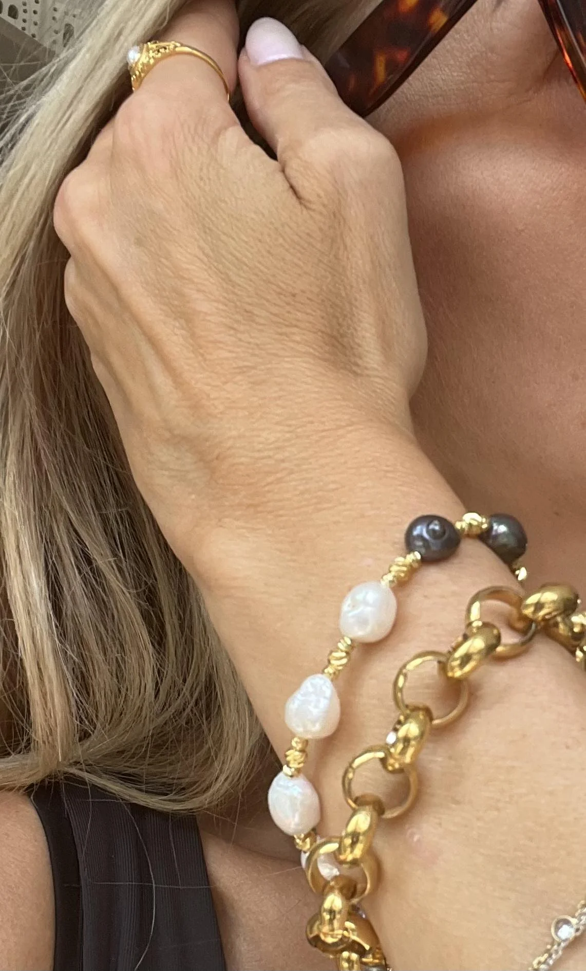 Armbånd Lærke ferskvannsperler - Image 3