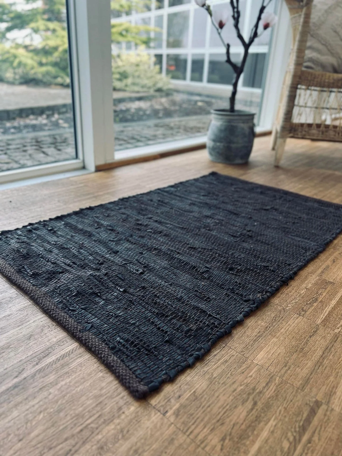 Gulvteppe i skinn - 60x90 Valnøtt