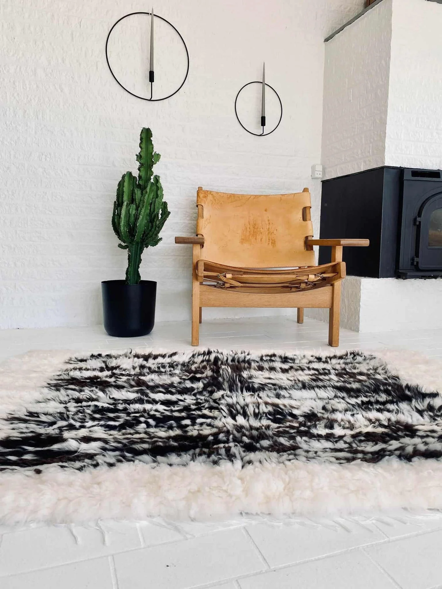 Gulvteppe lammeskinn –150x100