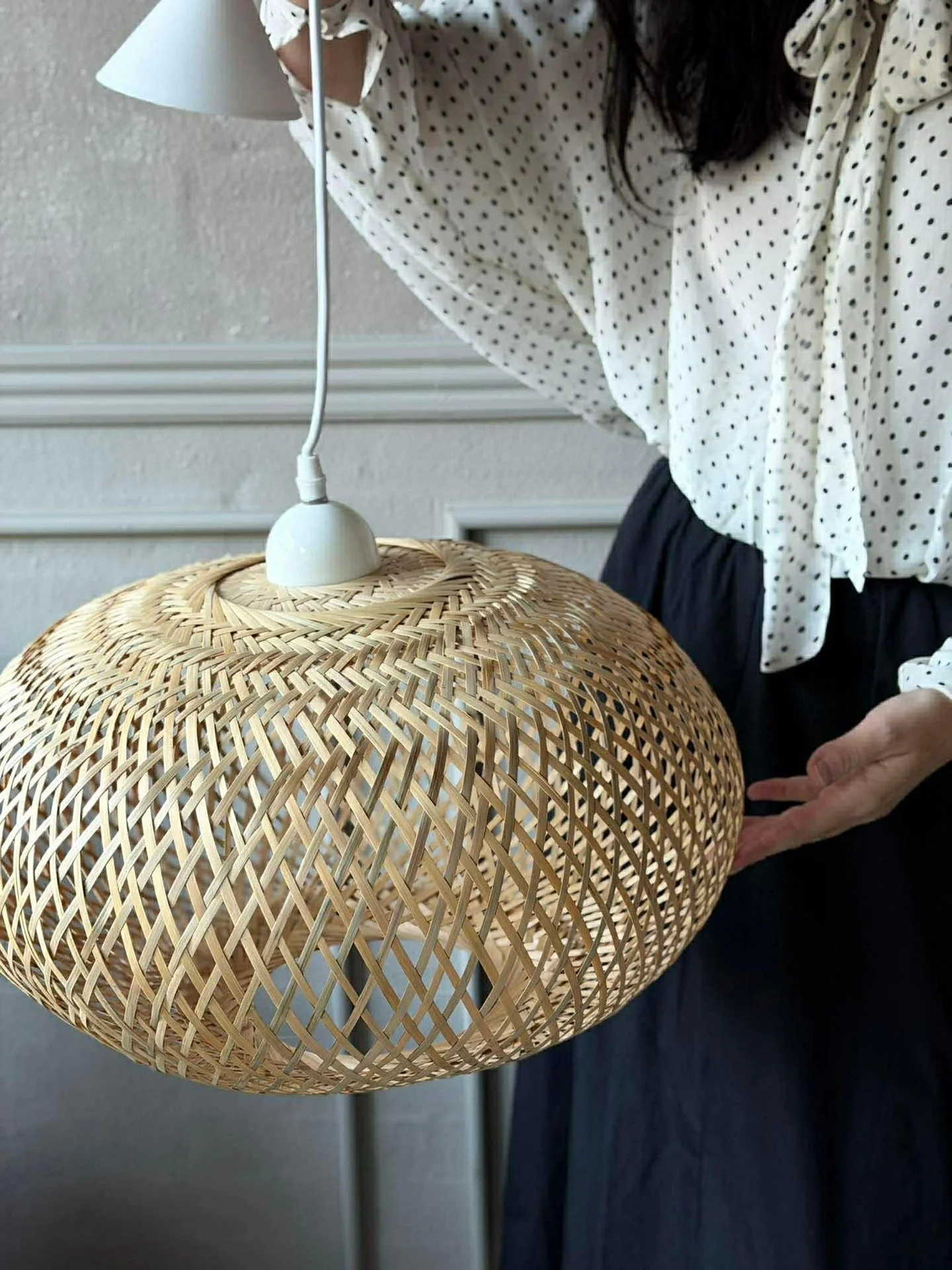 Lampe bambus – Dia 38 cm - Image 4