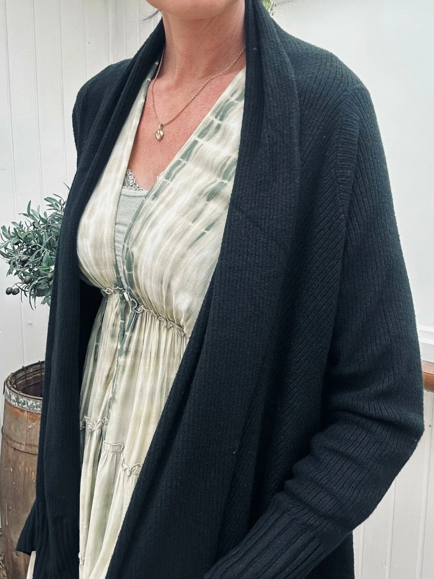 Cardigan Long style - Black - Image 5