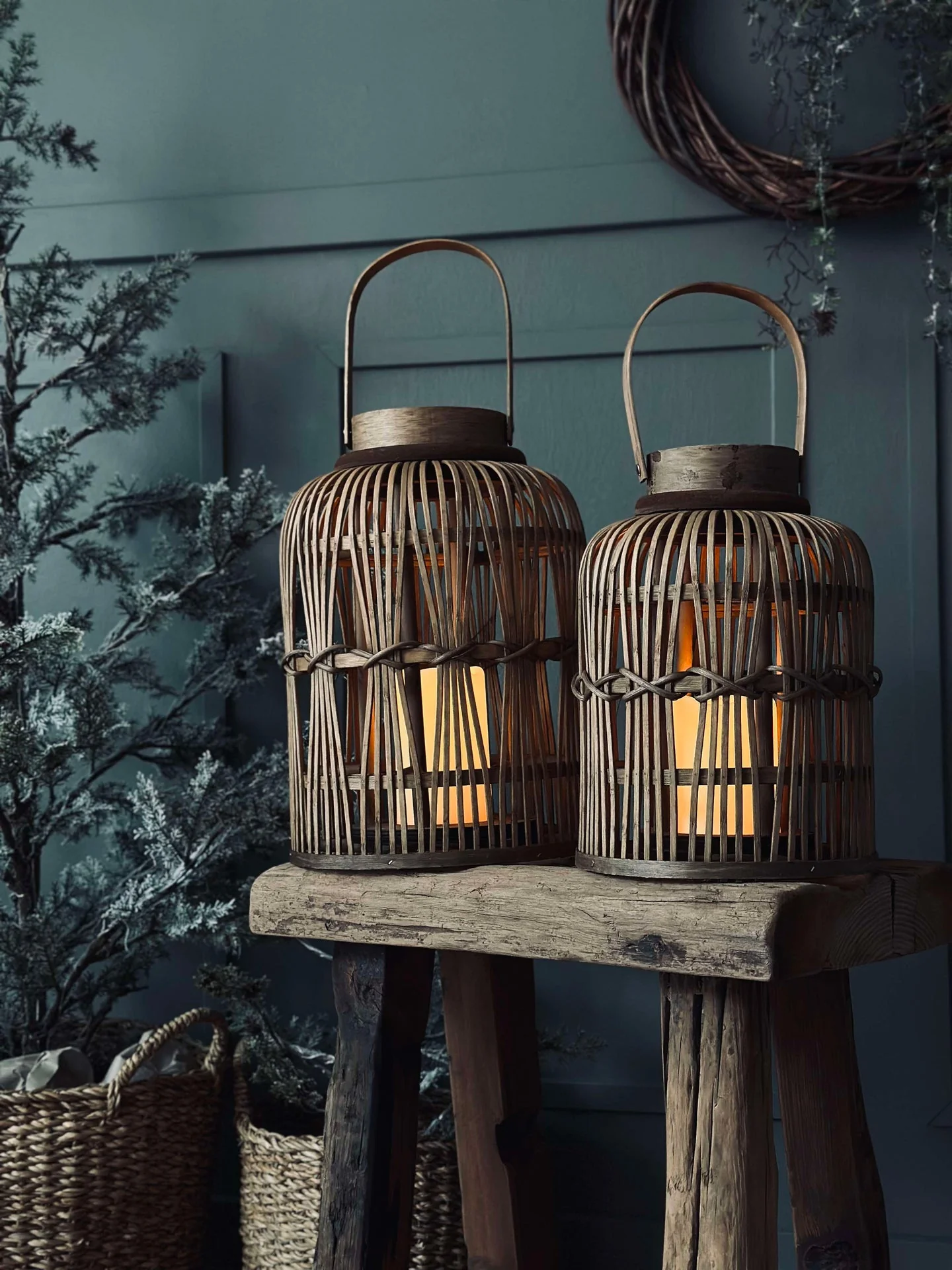 Lanterne med LED-lys - Liten - Image 4