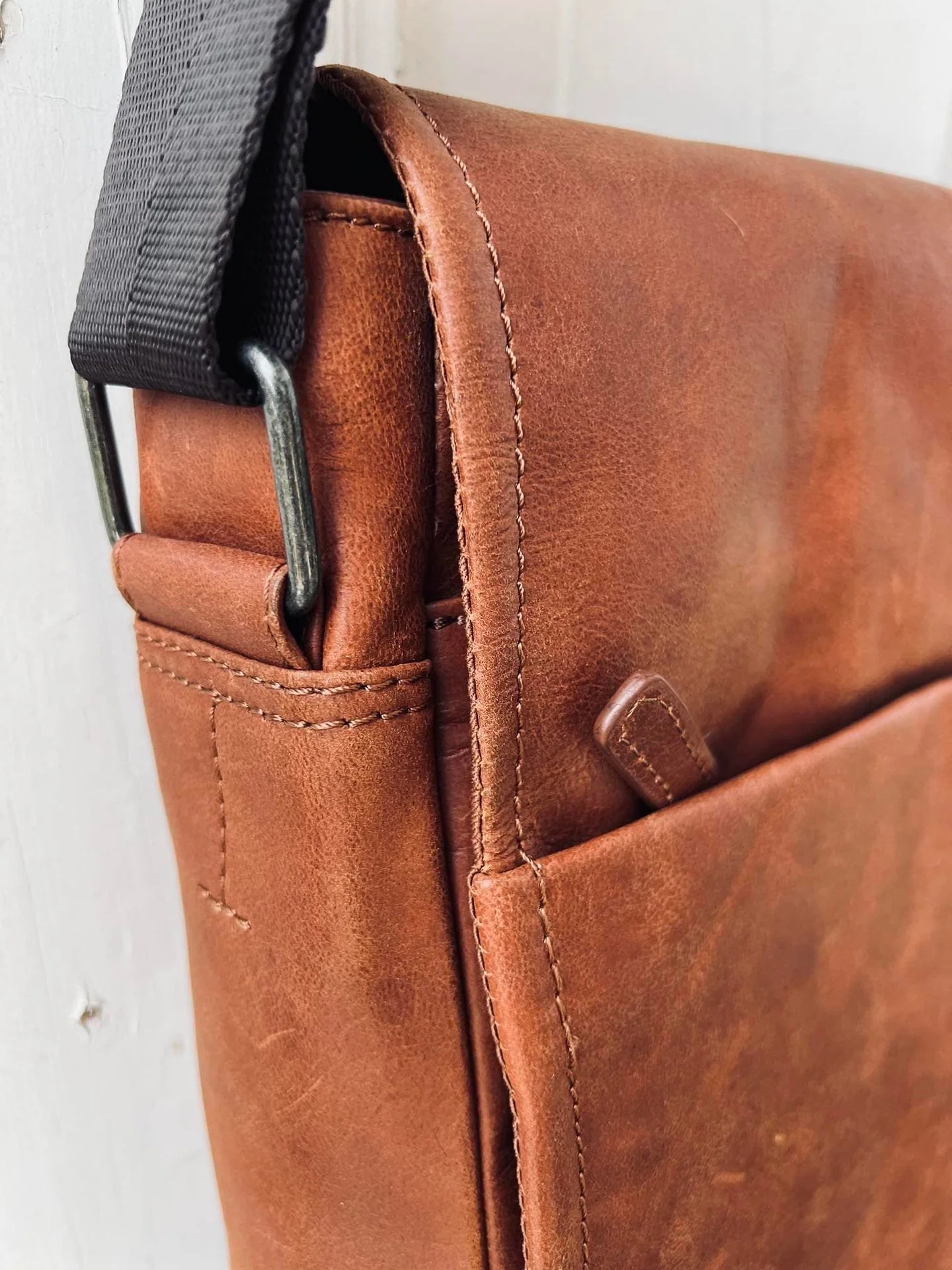 Laptop messenger - Cognac - Image 7