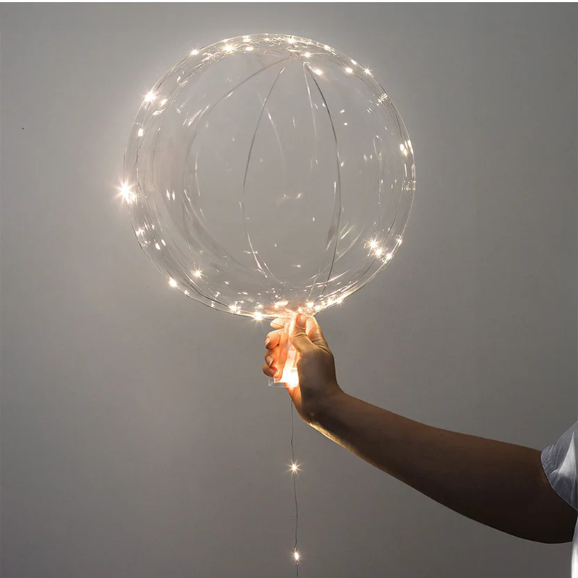 LED-ballonger - 10 pk (varmt hvitt lys) - Image 3