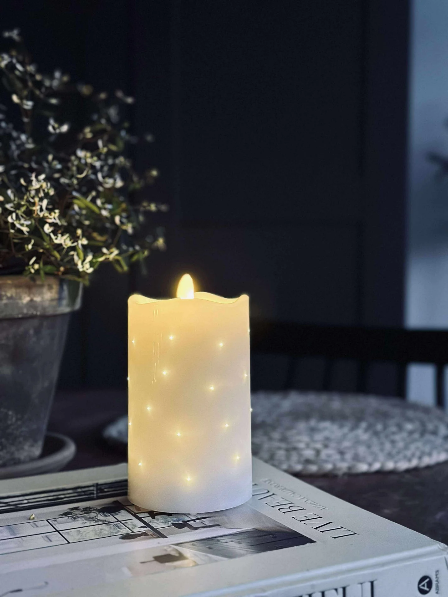 LED blokklys White TWINKLE - 12,5 cm - Image 5