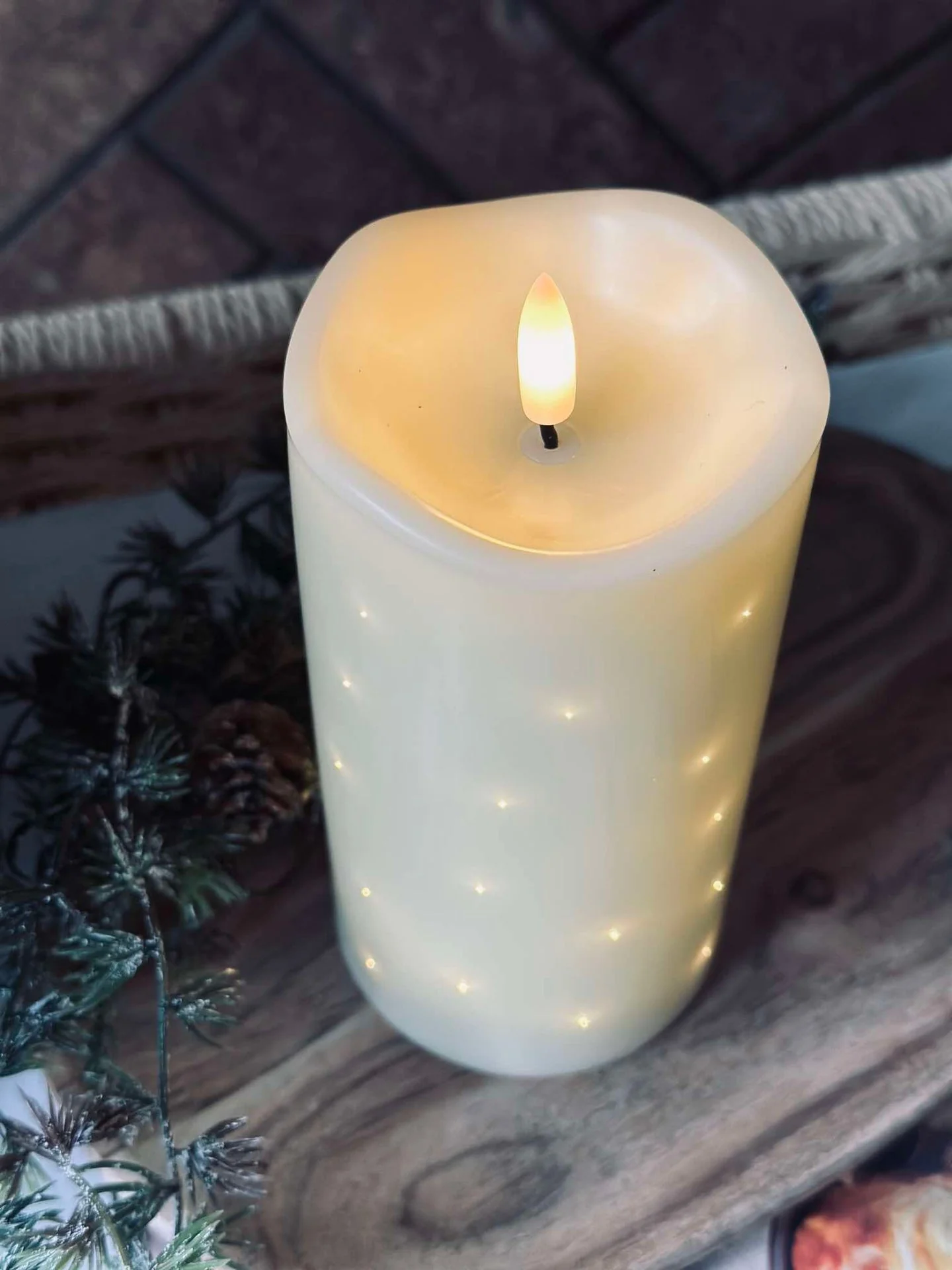 LED Blokklys Twinkle - 12,5 cm Krem - Image 7