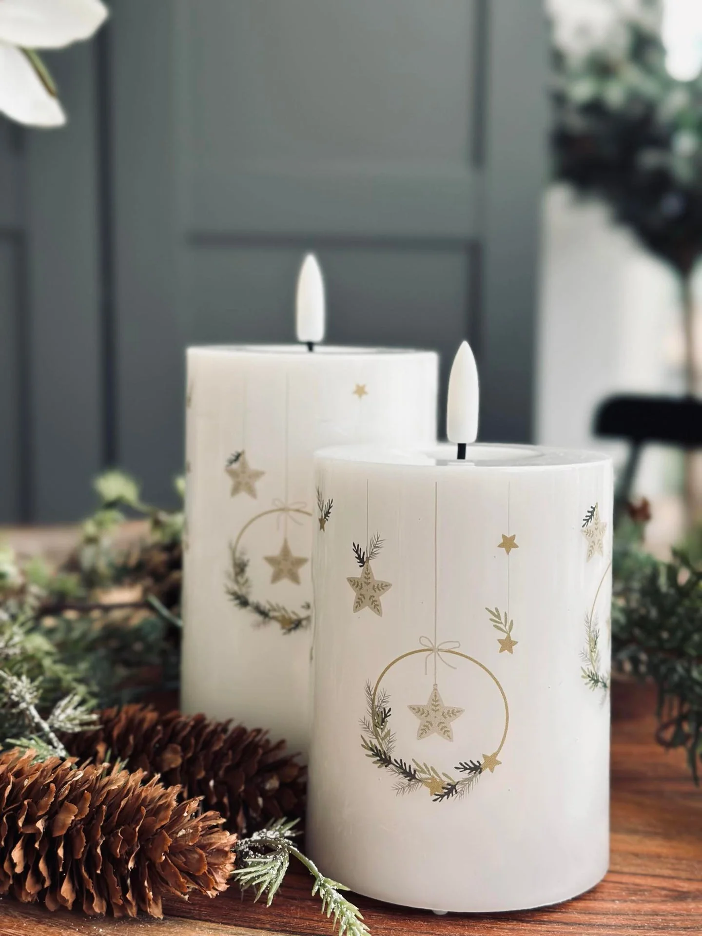 LED Bloklys TWINKLE CHRISTMAS - Sett med 2 stk. - Image 11