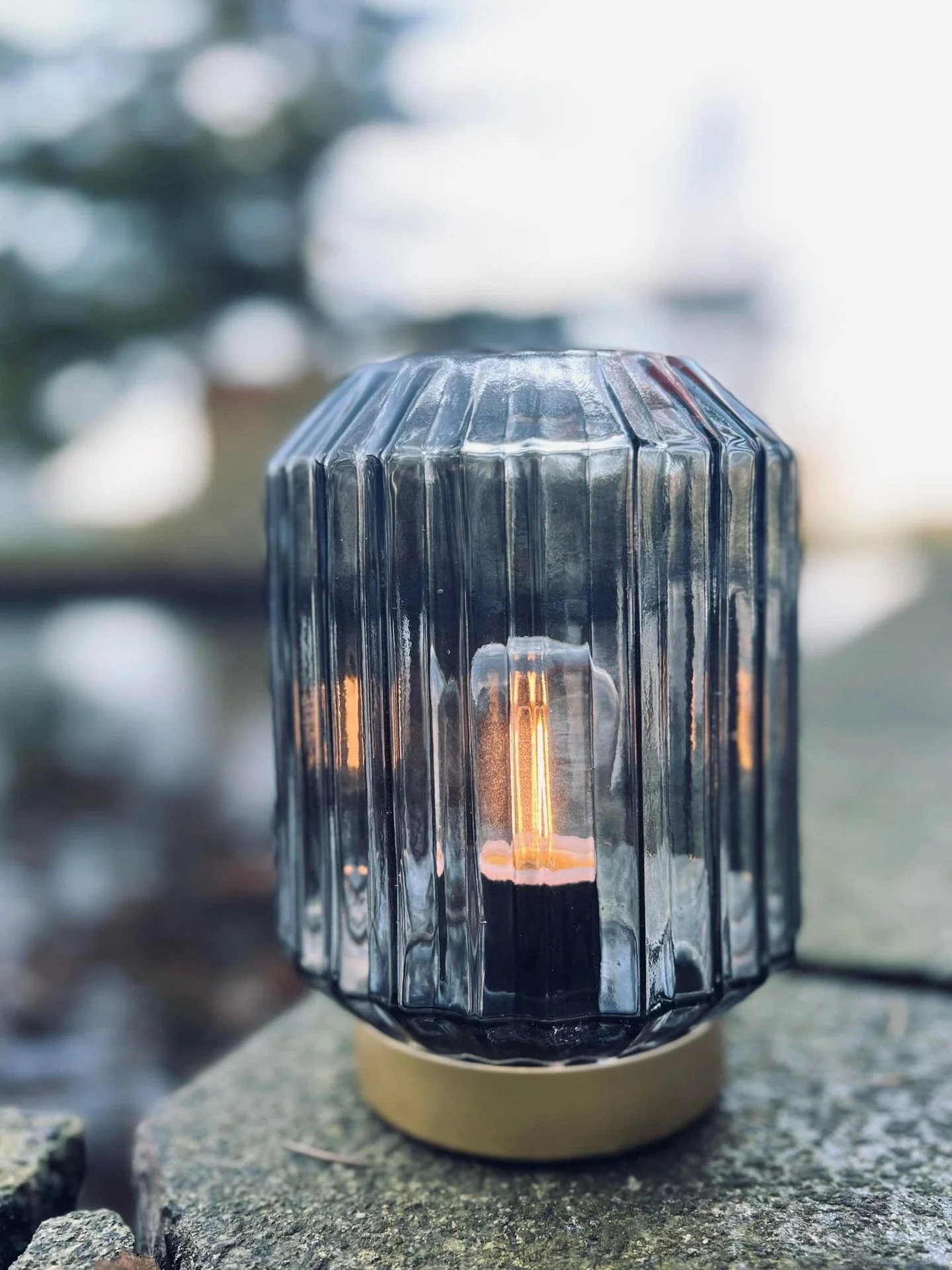 LED-lampe i røykfarget glass - 2. sortering - Image 9