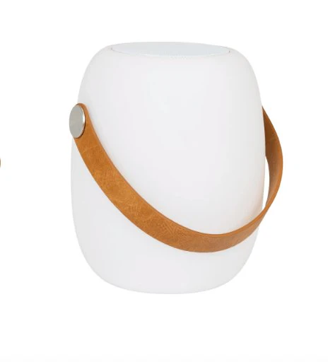 LED-lampe med Bluetooth-høyttaler - oppladbar