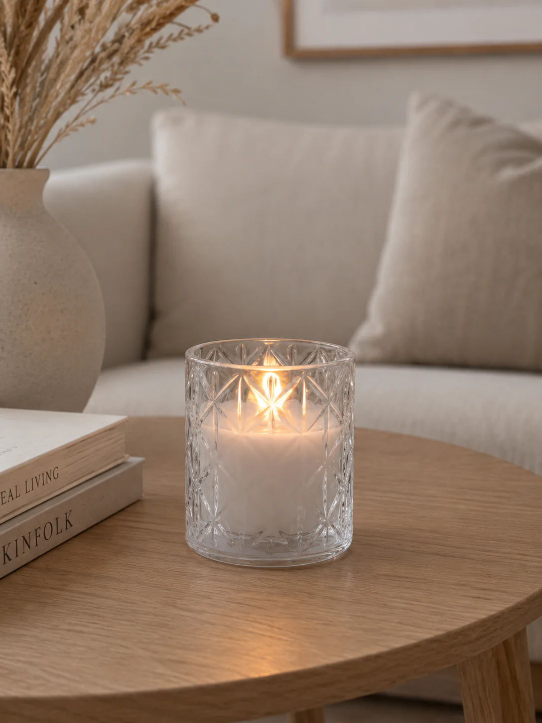 Led lys i glass - flere størrelser - Image 3