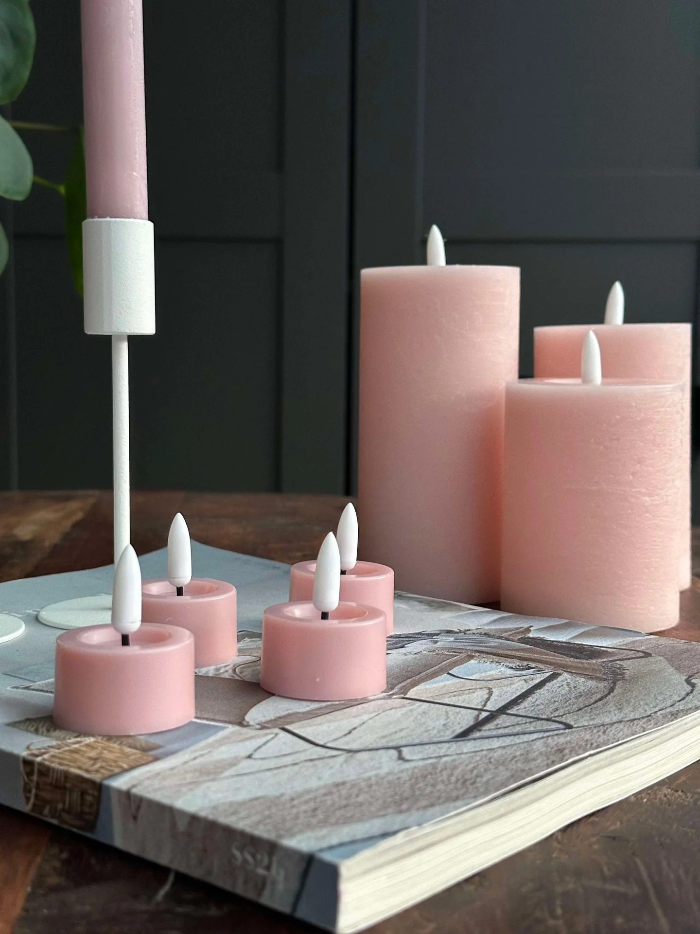 LED-lys pakke med 9 LED-lys - Rosa - Image 12