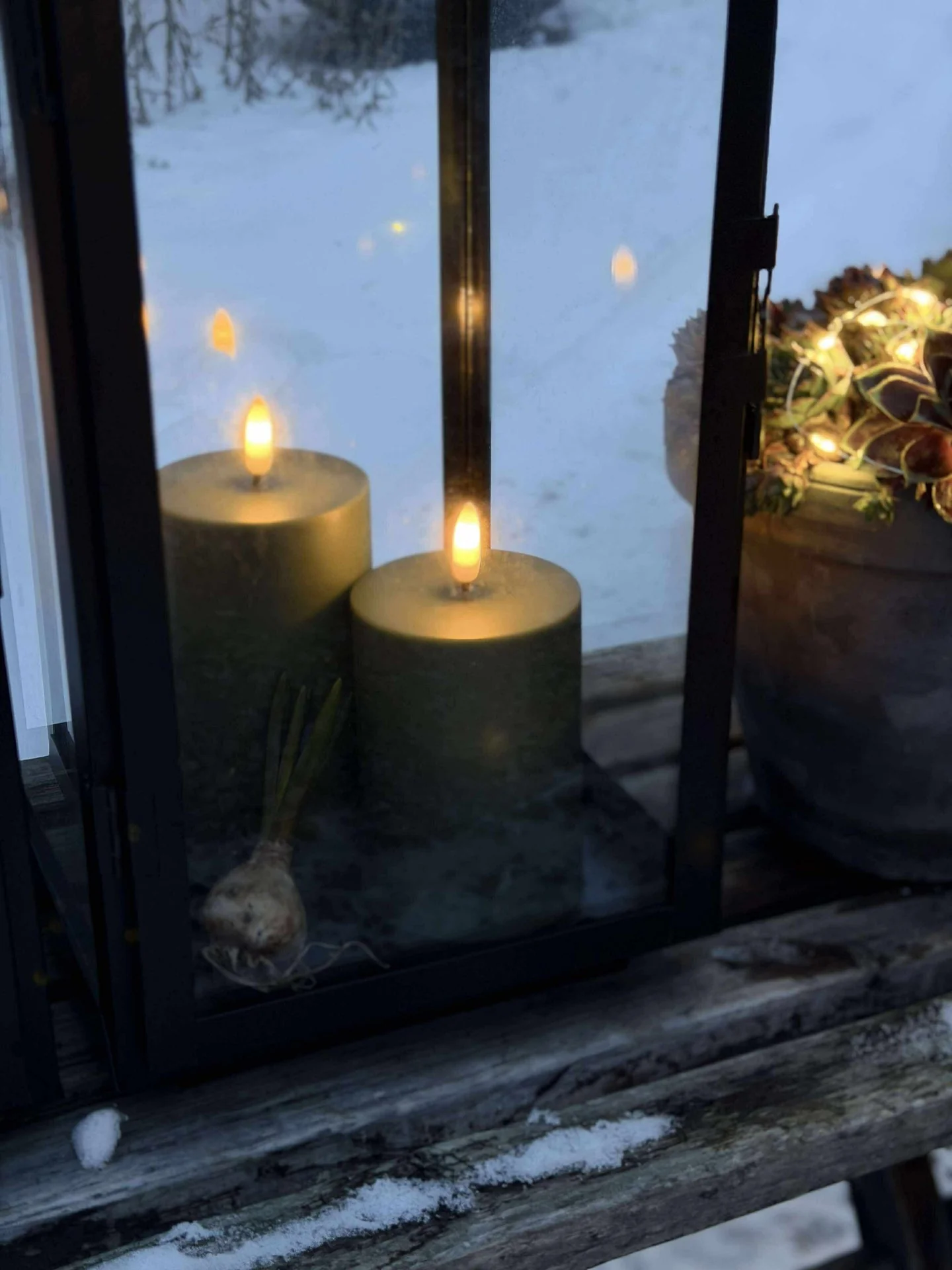 LED Utendørs Bloklys - Sett av 3 stk - Grønn - Image 10