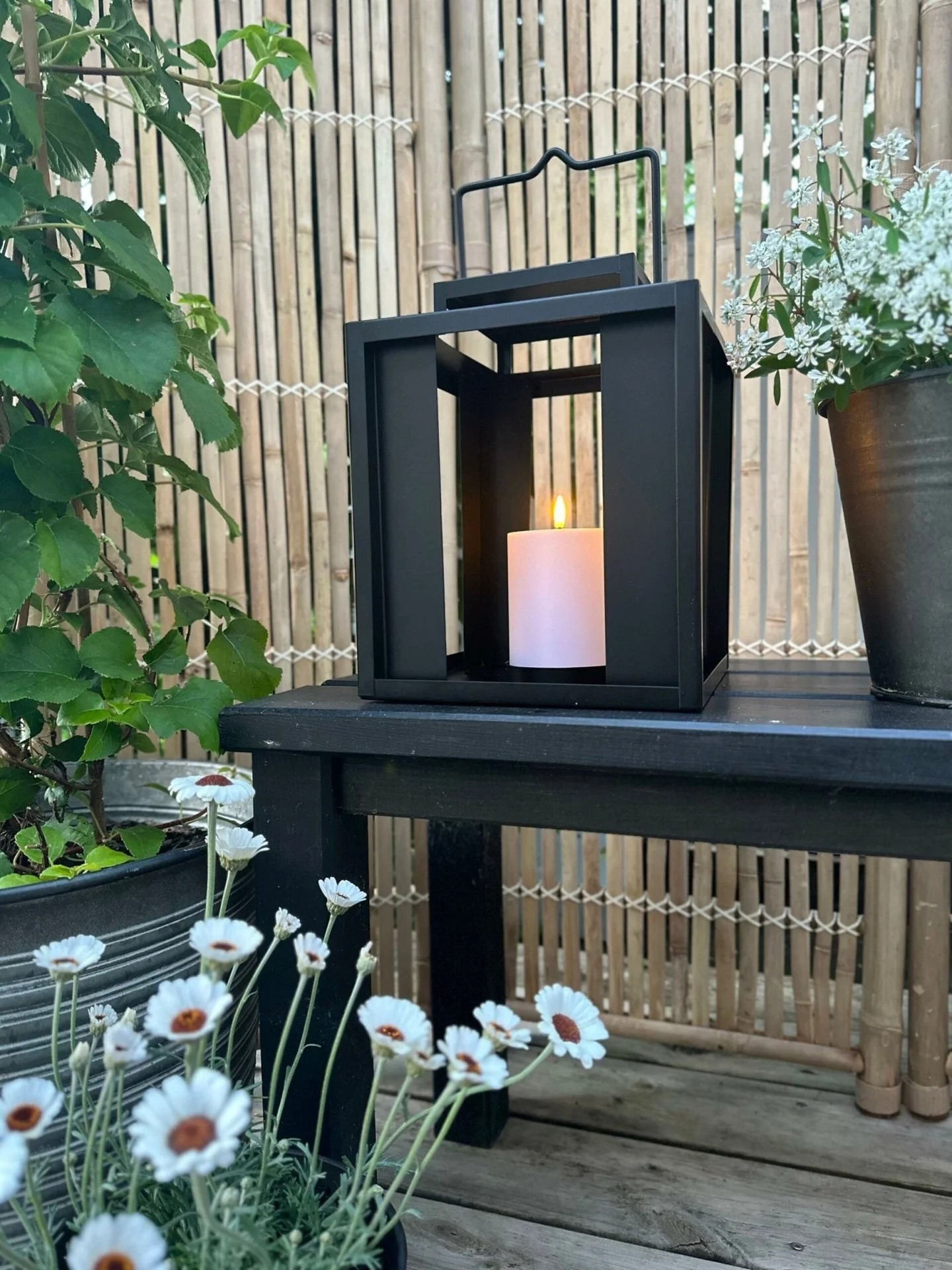 LED Utendørs lanterne med bloklys